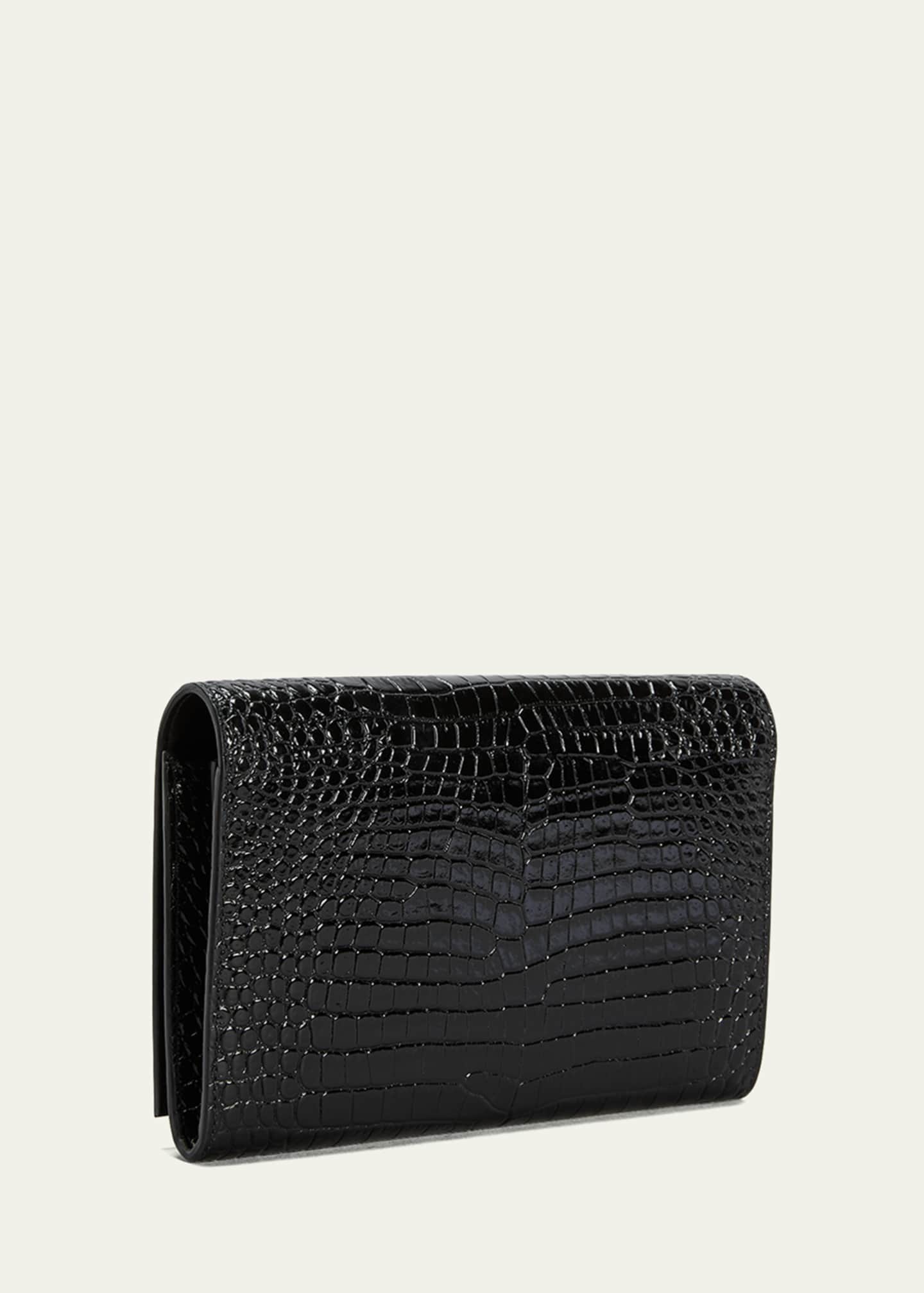 Saint laurent wallet crocodile Clearance