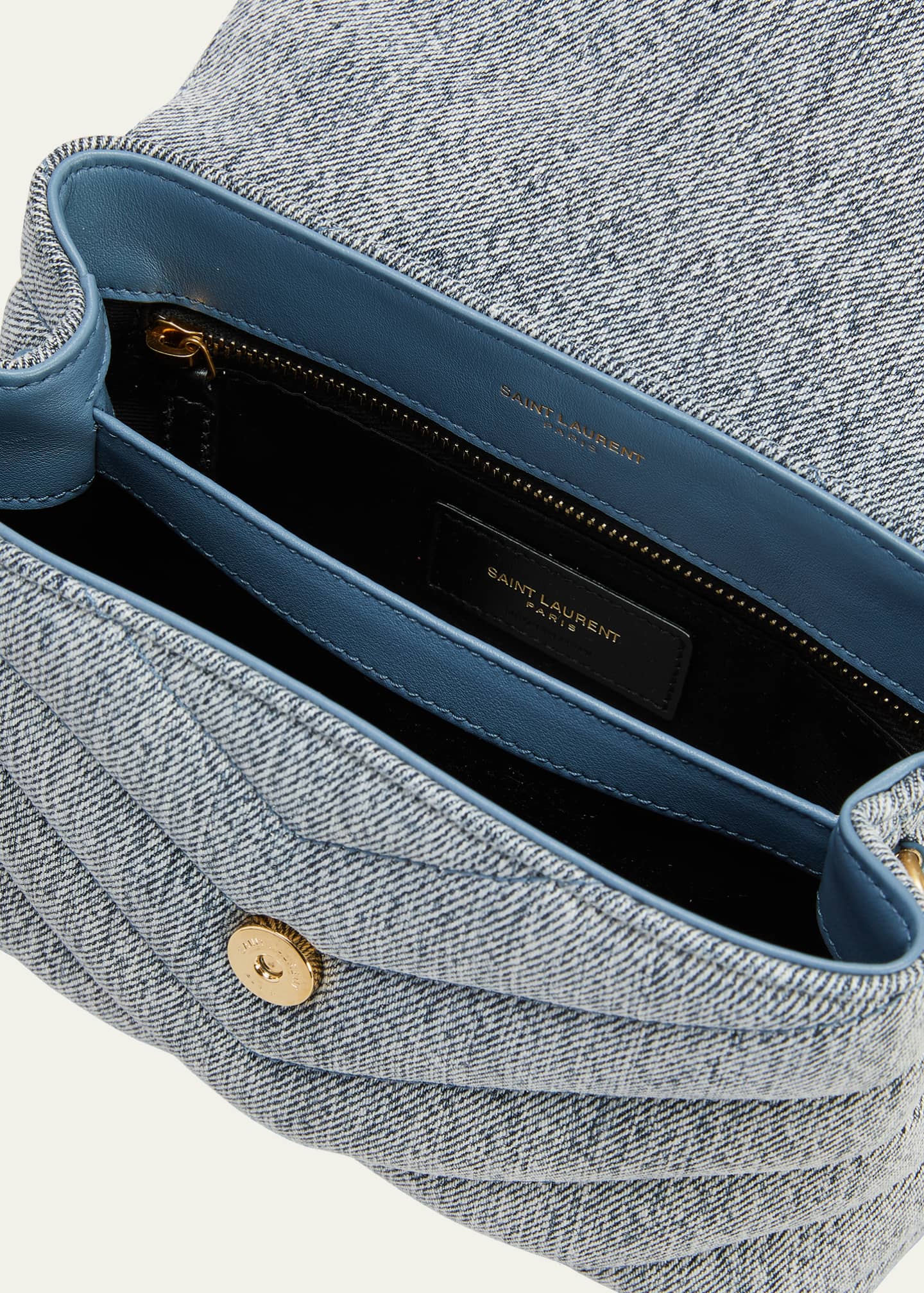 Ysl denim shoulder bag top
