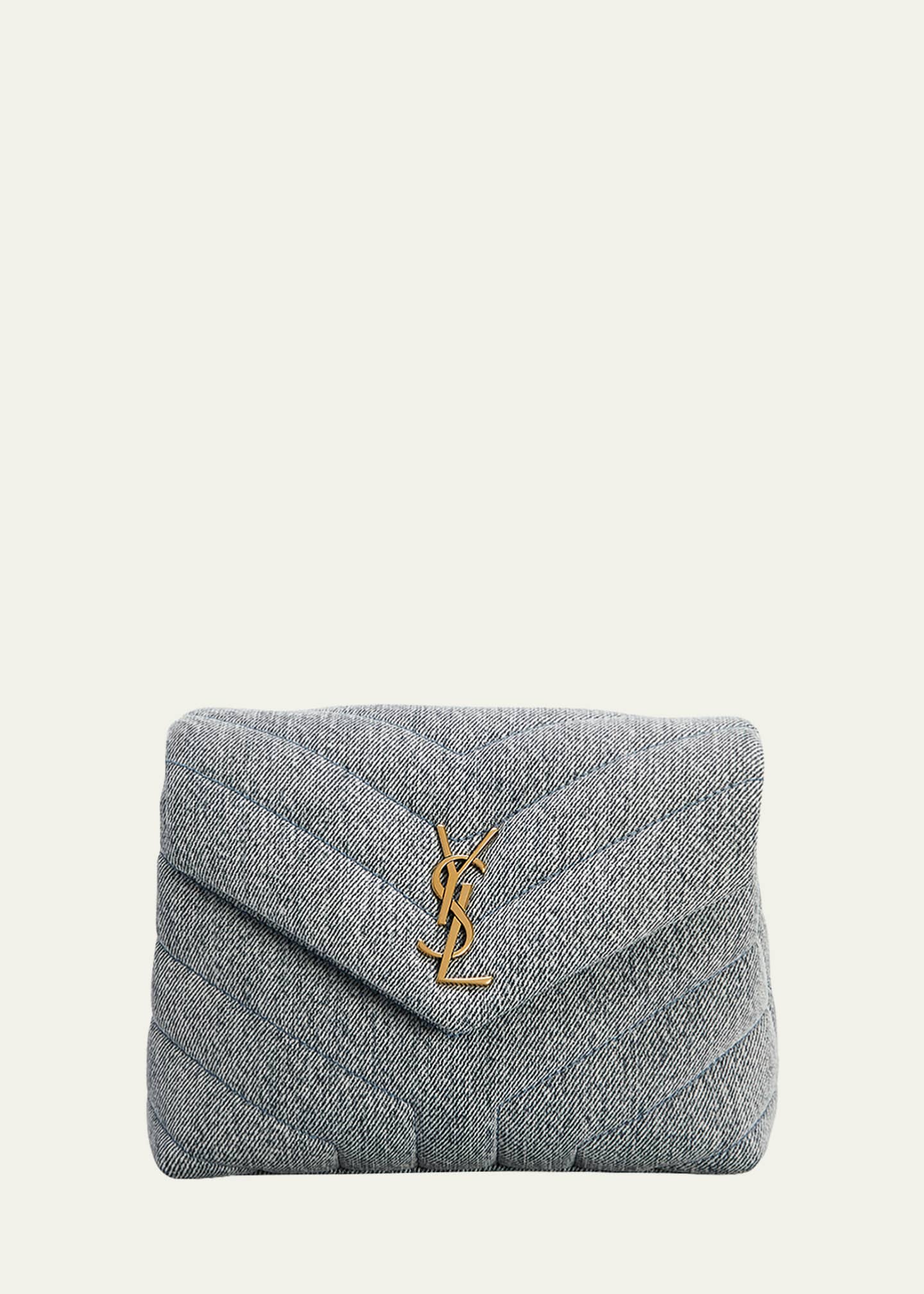 Saint laurent denim bag hot sale