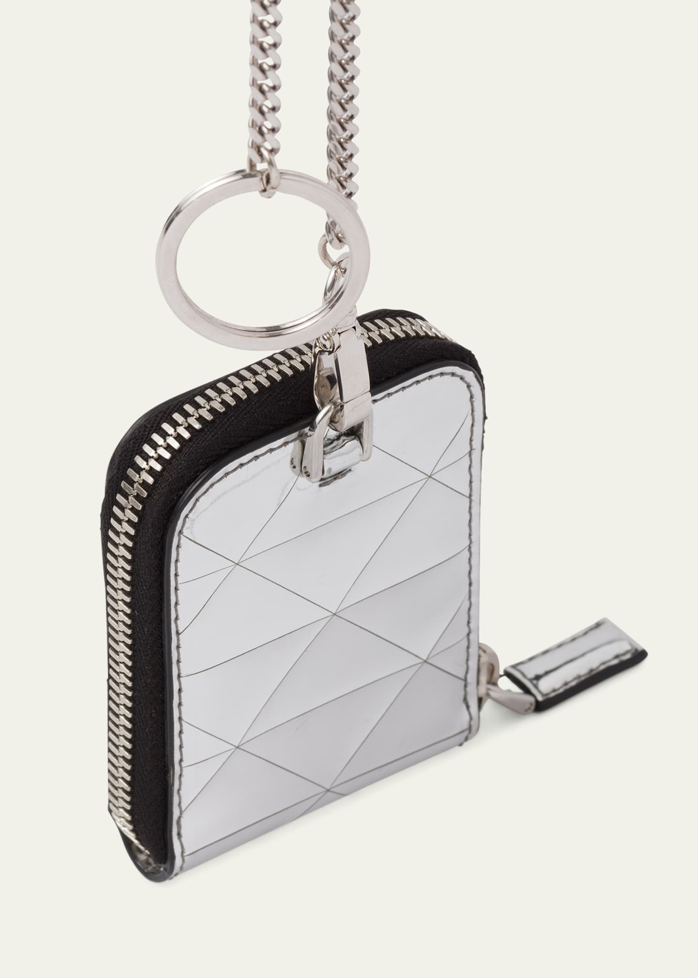 Prada Men s Spazzolato Zip Wallet on Lanyard Bergdorf Goodman