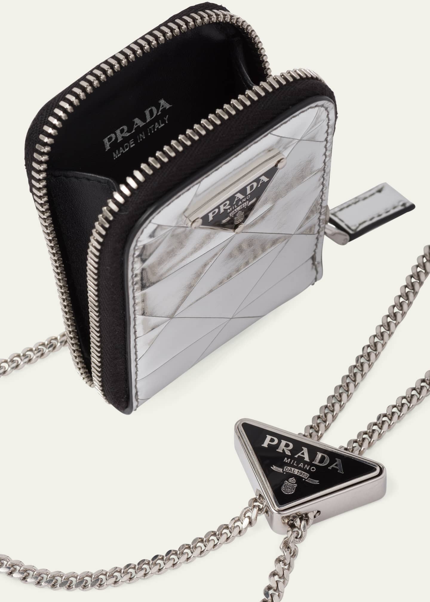 Prada zip online wallet
