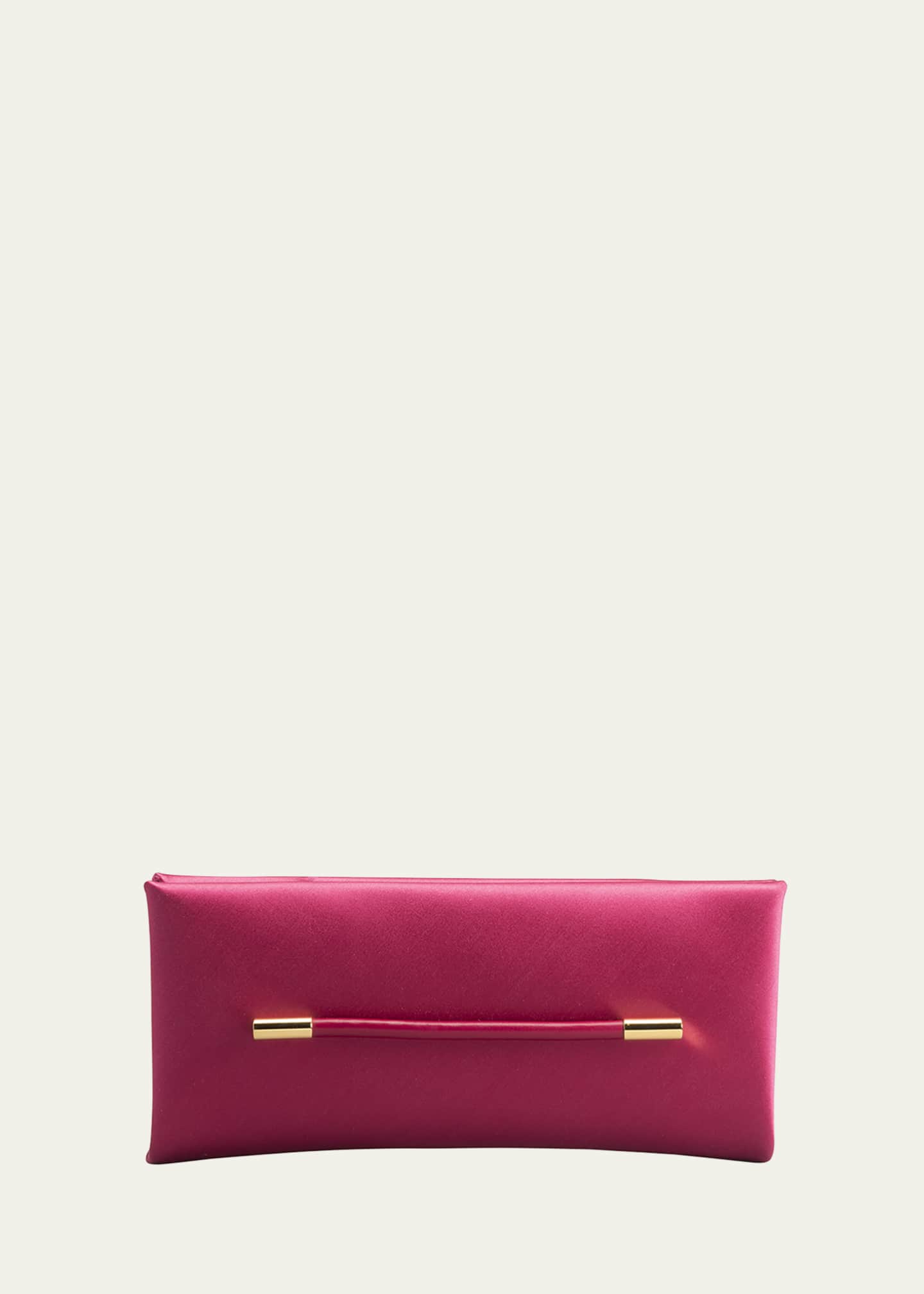 Tom Ford Ava Satin Clutch Bag Crimson Pink