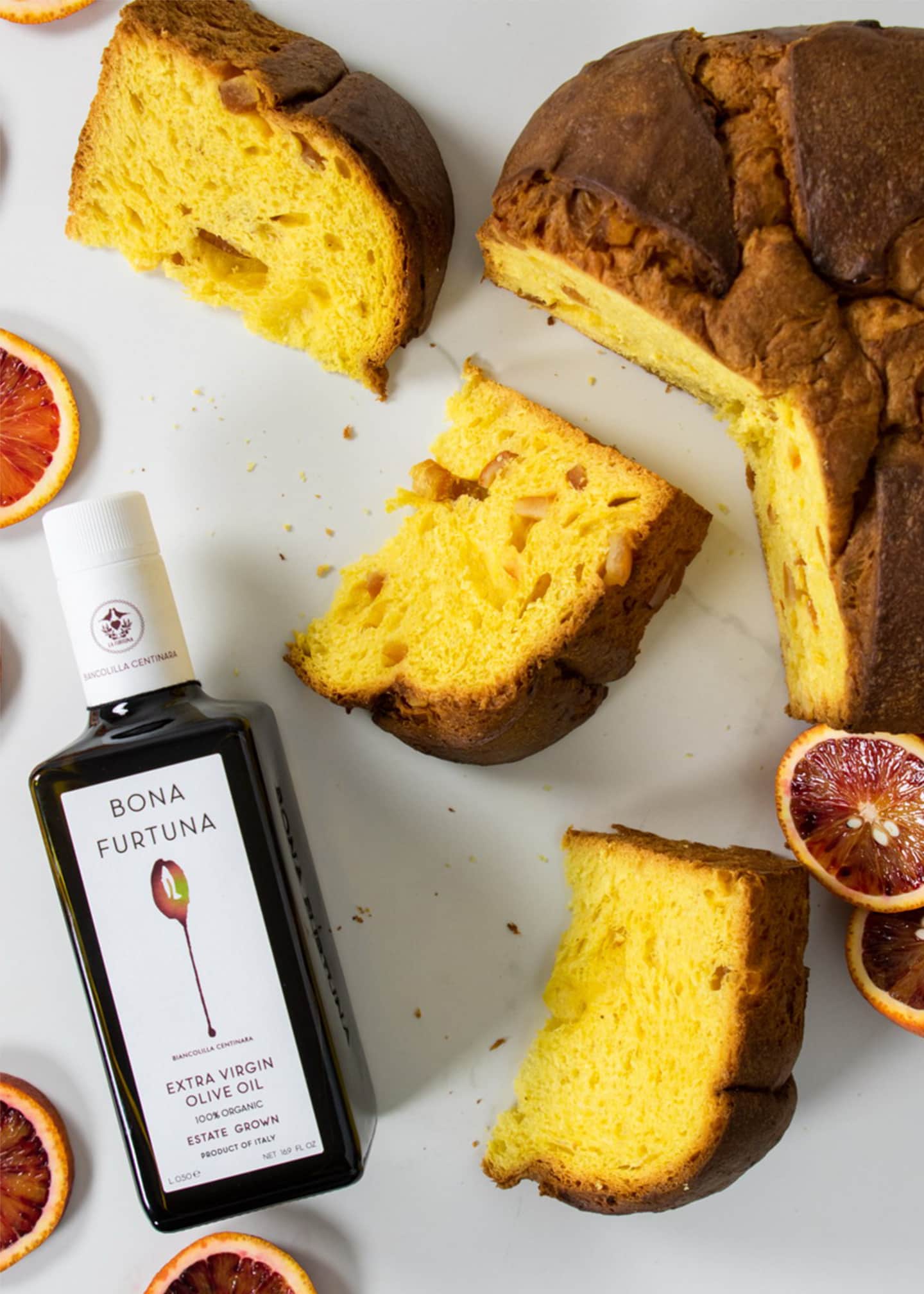 Blood Orange Panettone & Extra Virgin Olive Oil