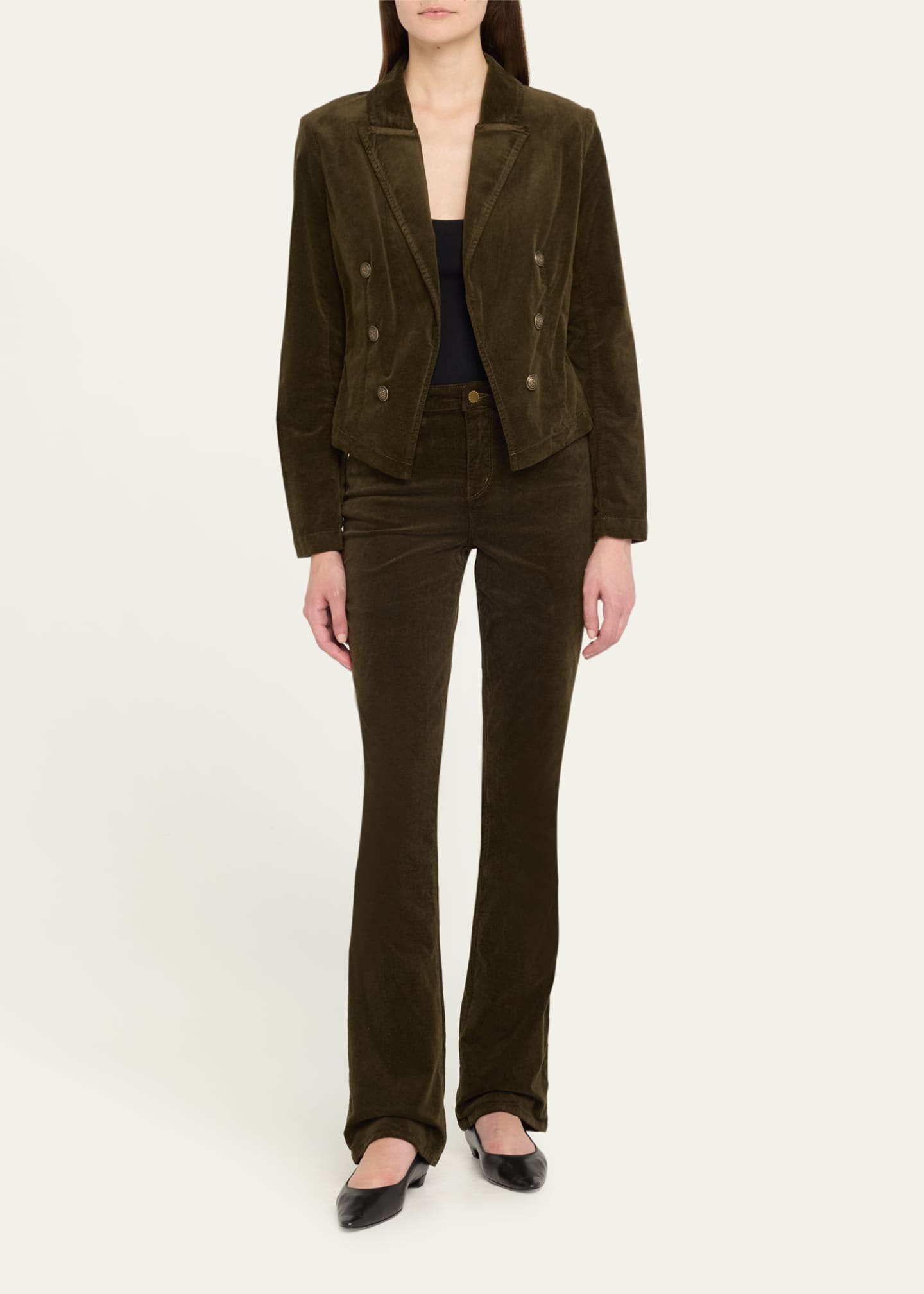 L'Agence Stevie High-Rise Straight Jeans Image 2 of 4