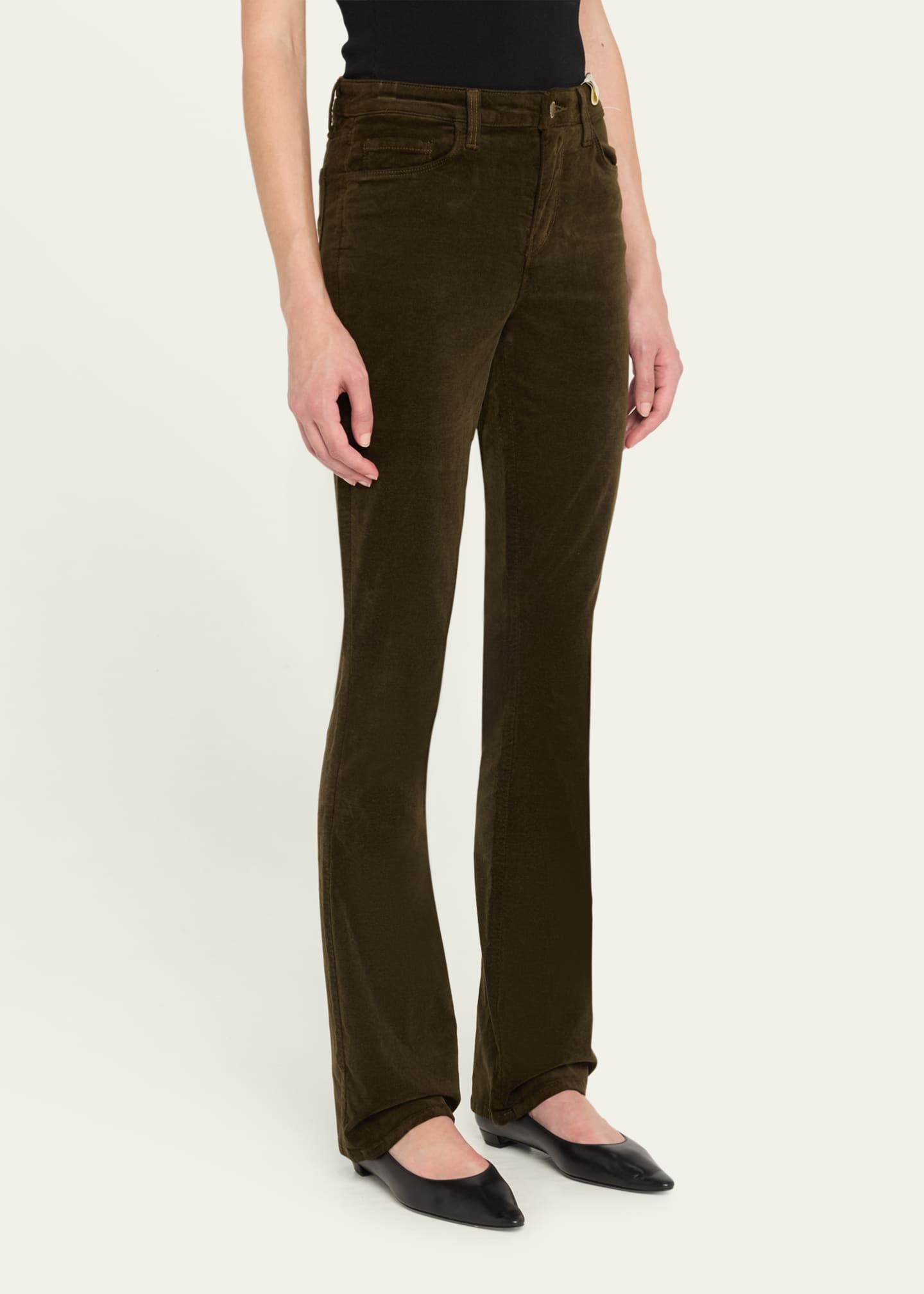 L'Agence Stevie High-Rise Straight Jeans Image 4 of 4