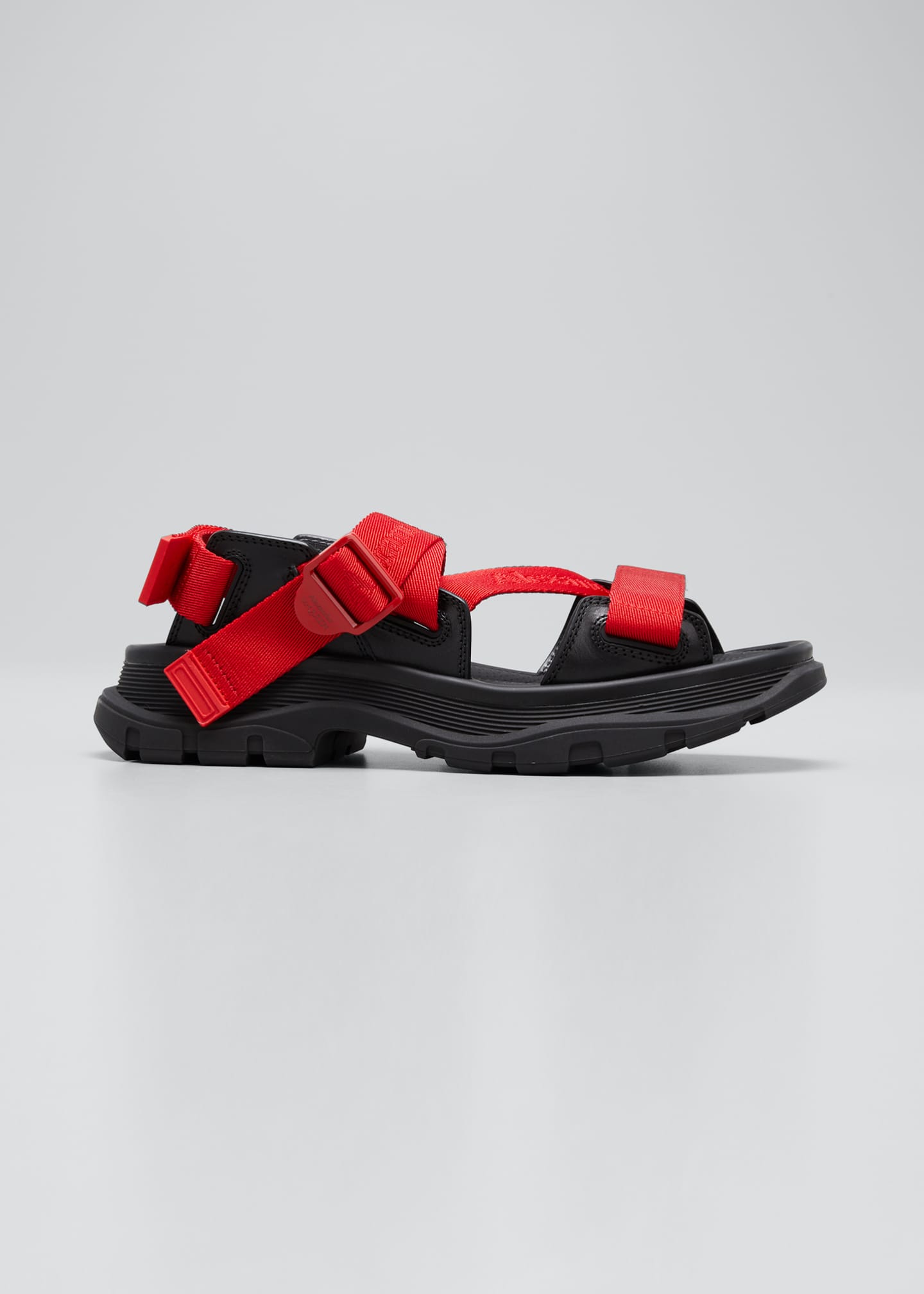 Alexander McQueen Men's Strappy Leather Sport Sandals - Bergdorf Goodman