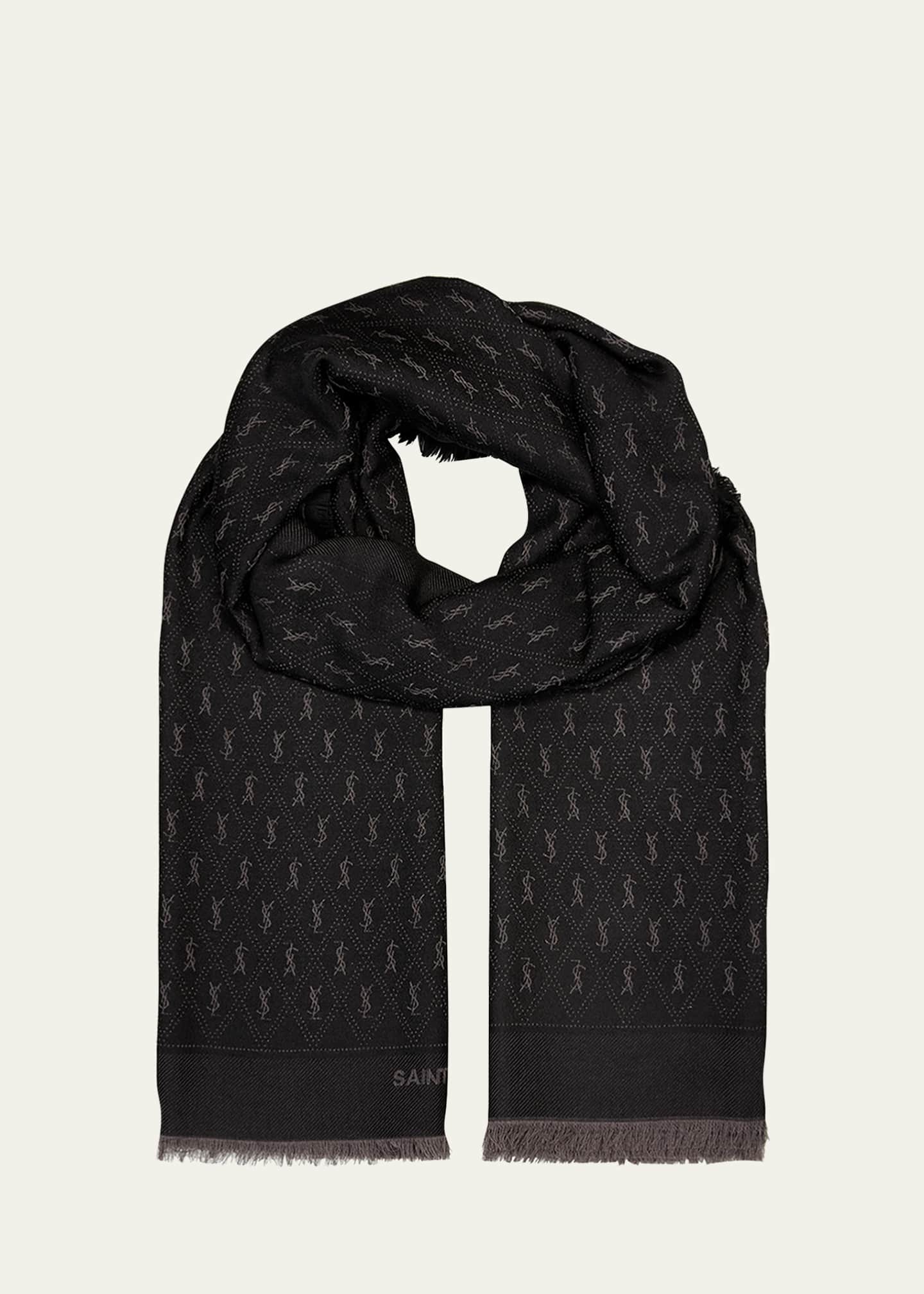Saint Laurent YSL Micro Monogram Scarf Image 1 of 4