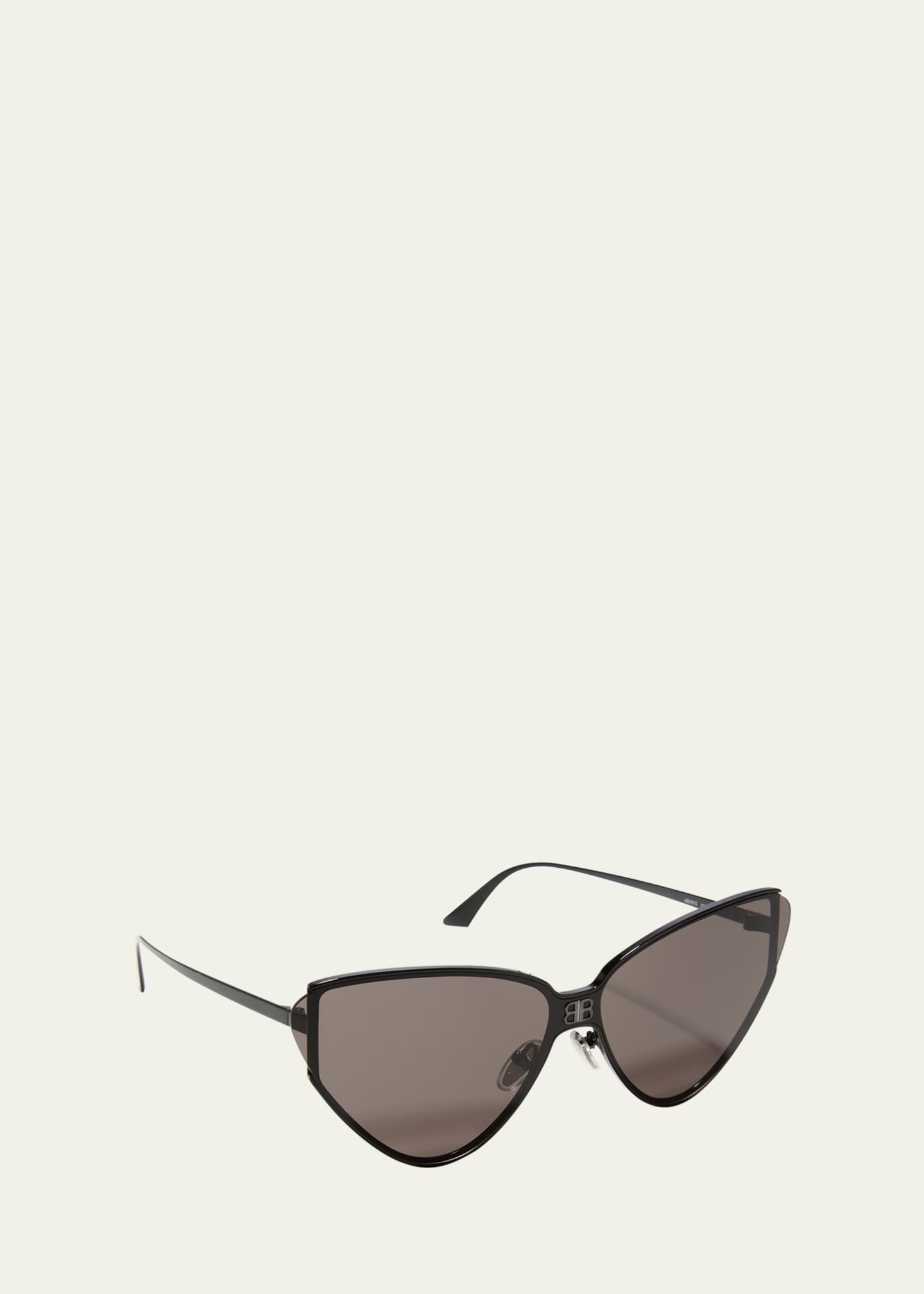 Balenciaga Logo Metal Cat-Eye Sunglasses - Bergdorf Goodman