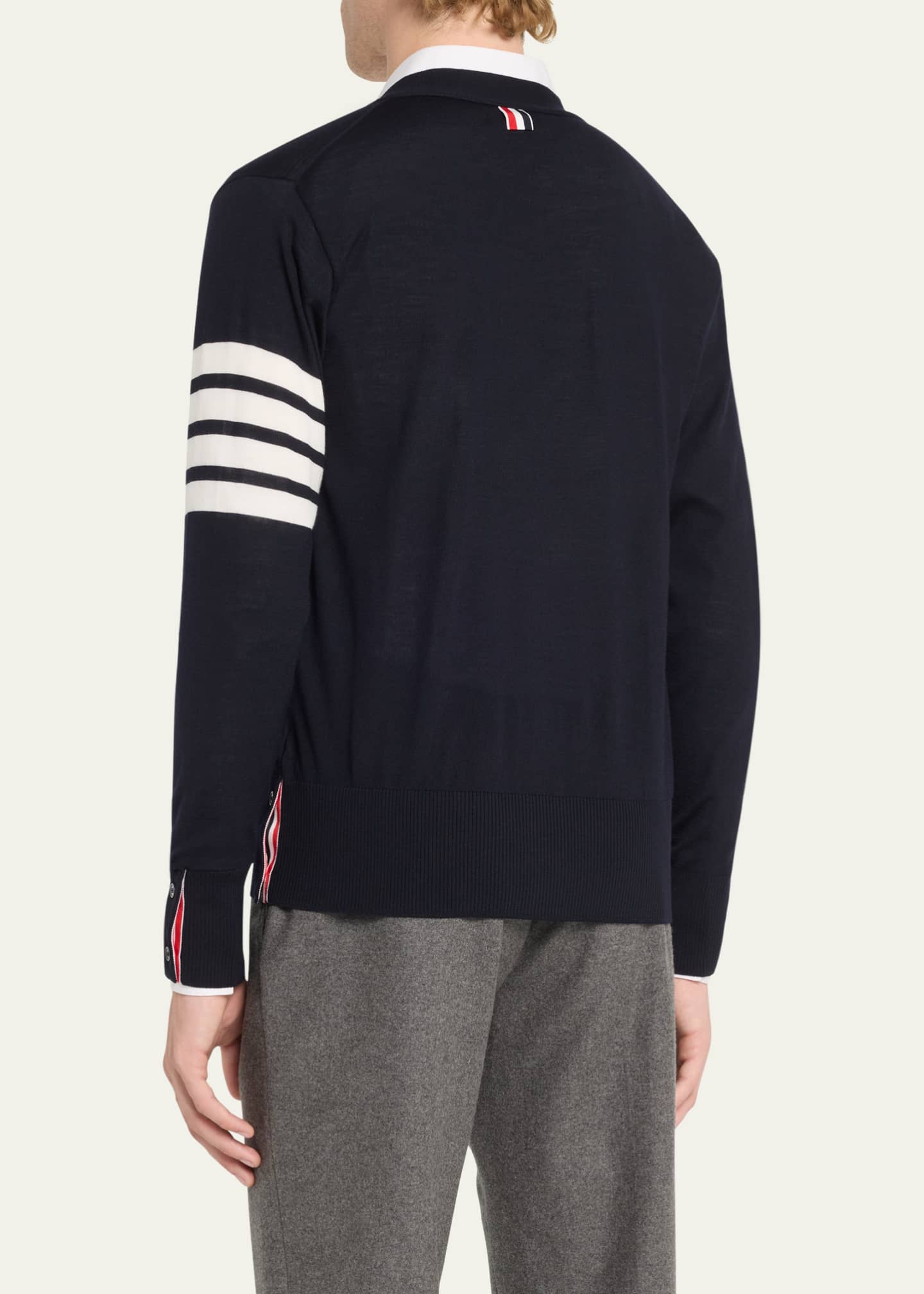 Thom Browne 4-Bar merino wool cardigan - Black