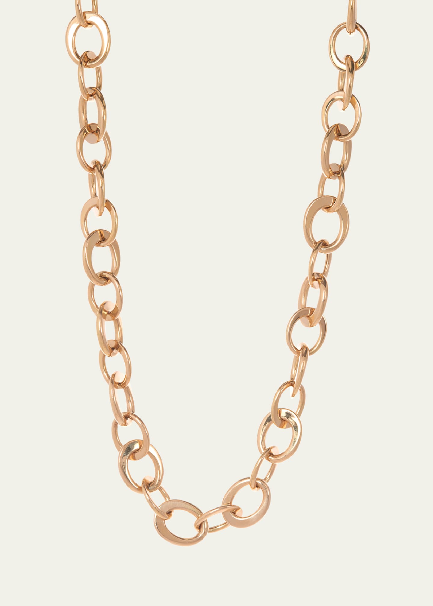 Sidney Garber 18K Yellow Gold Crescent Link Necklace