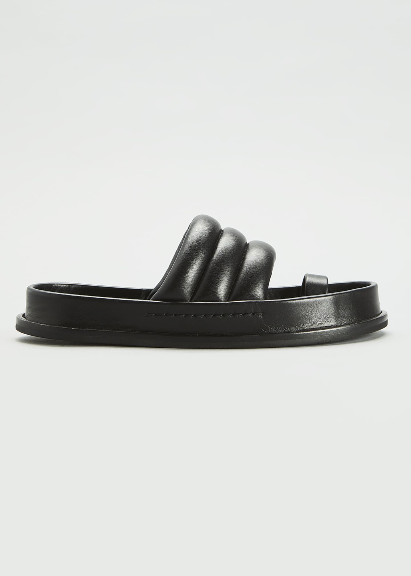 Plan C Puffy Leather Toe-Ring Sandals - Bergdorf Goodman