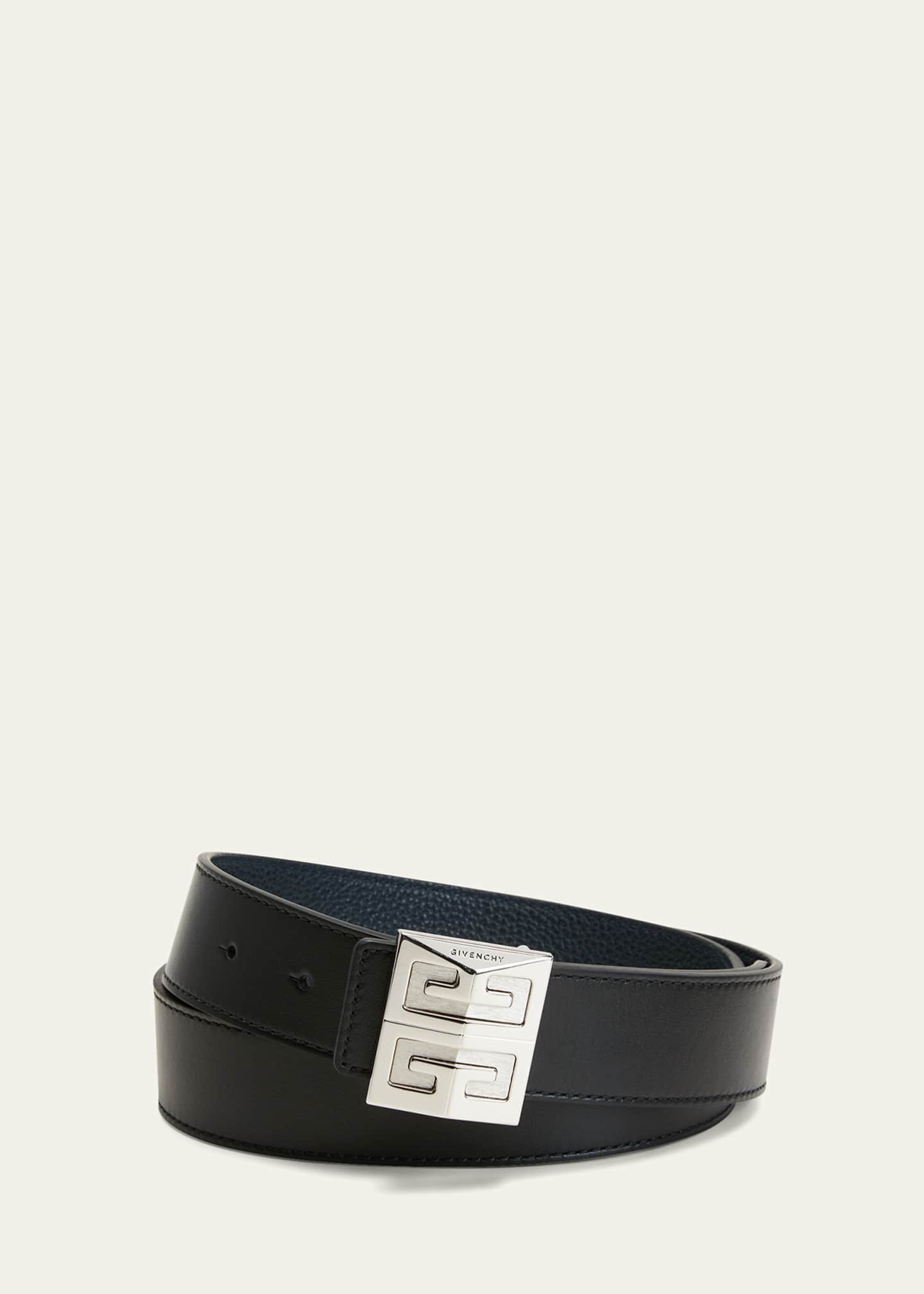 Givenchy Men's Reversible 4G Leather Belt Image 3 of 3