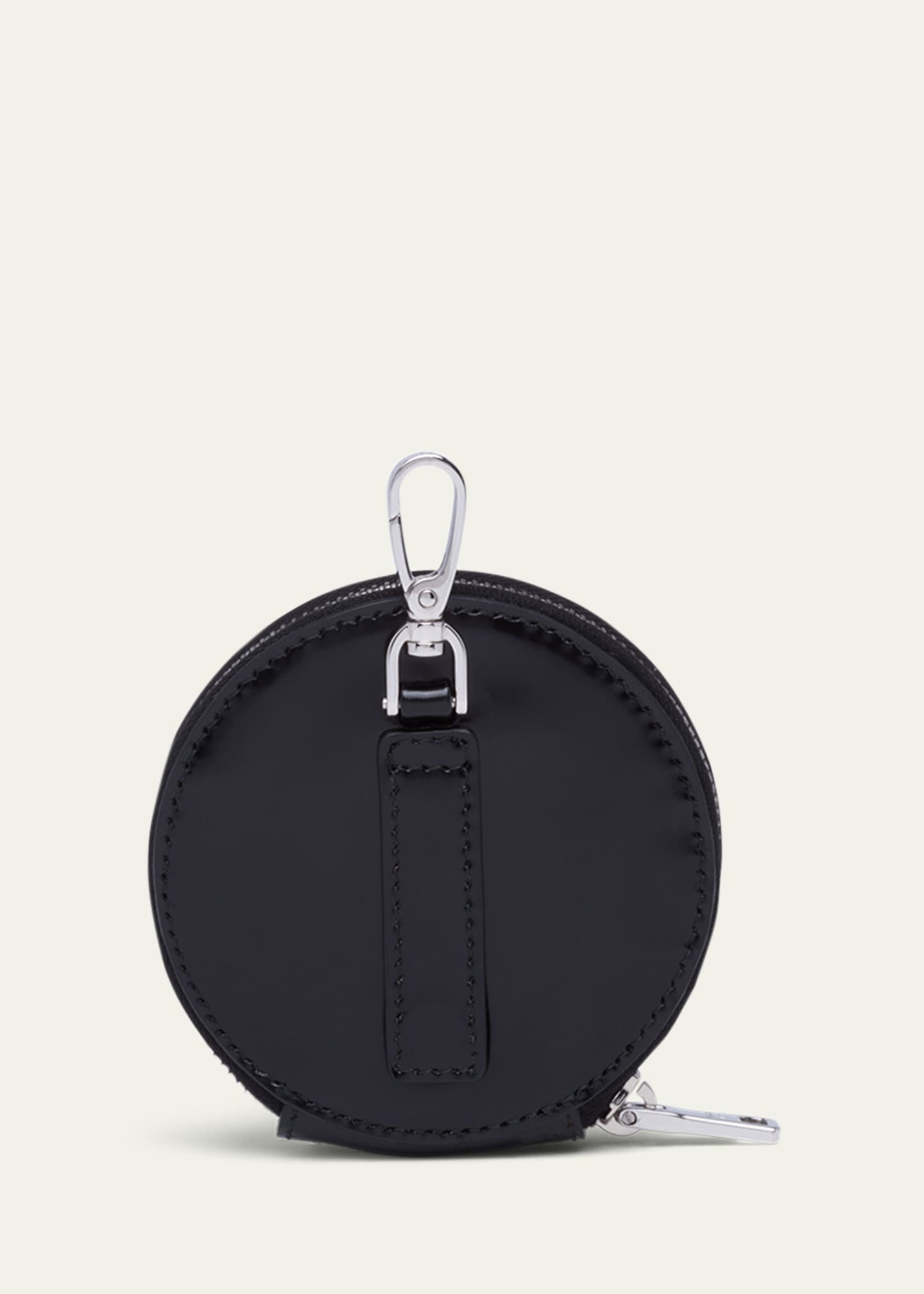 Prada Mini Round Leather Pouch Image 2 of 3