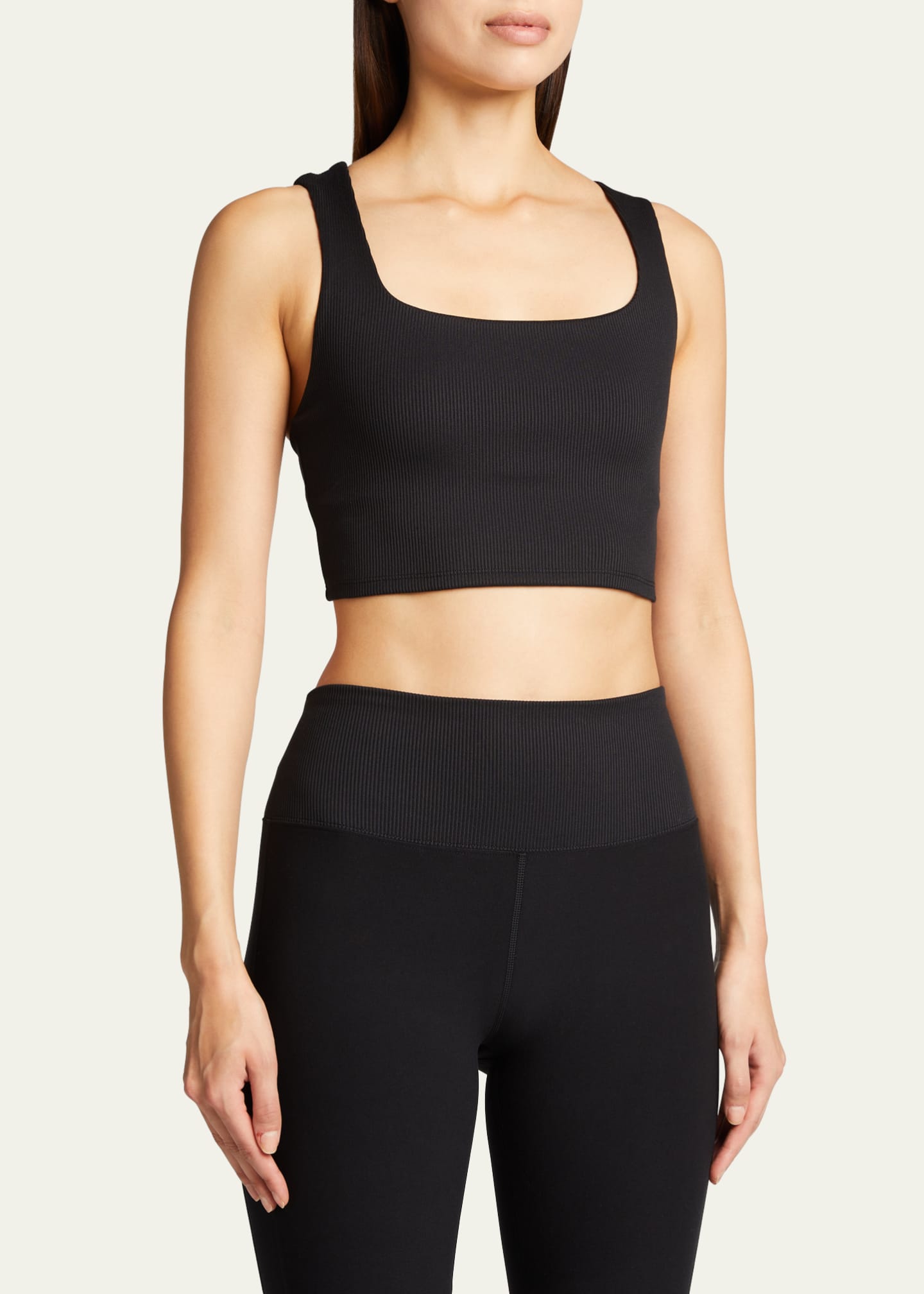 Alo Yoga Barre Long-Sleeve Tie-Waist Crop Top - Bergdorf Goodman