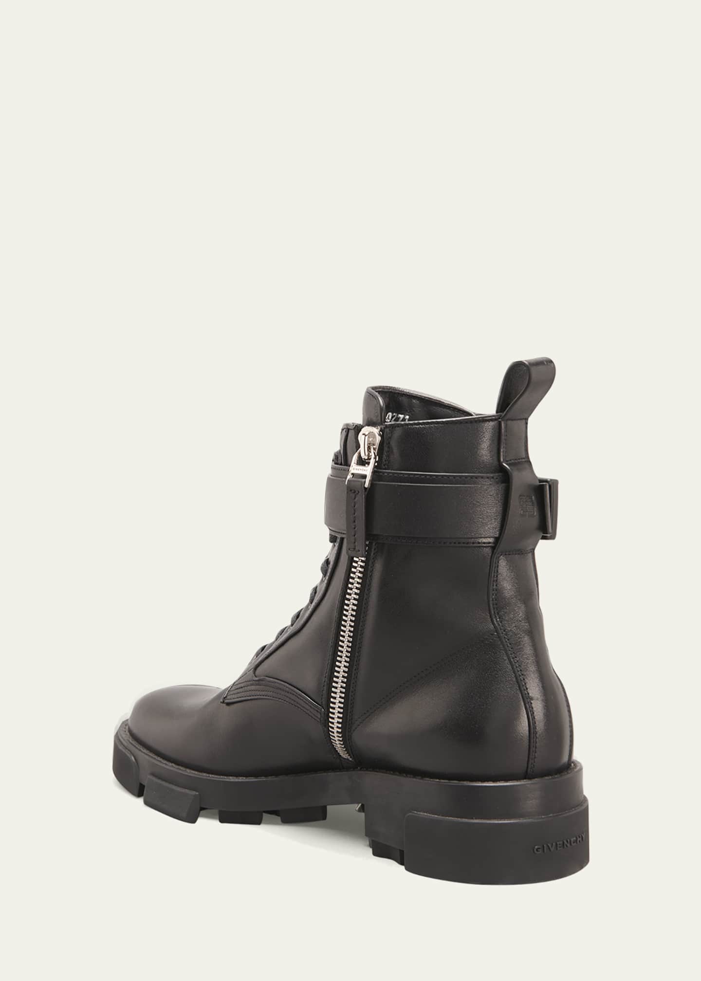 Givenchy Men s Terra Leather Lace Up Combat Boots Bergdorf Goodman