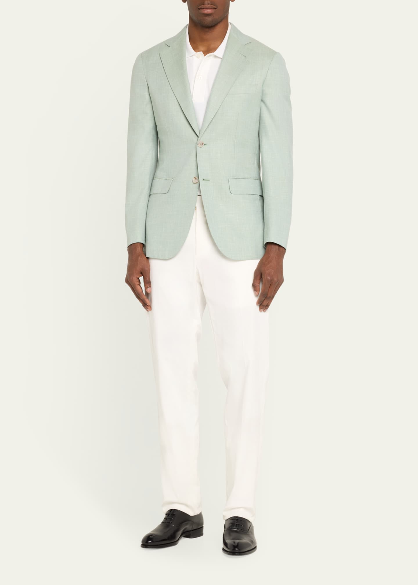 Bontoni Men's Formal Leather Oxfords Image 3 of 5