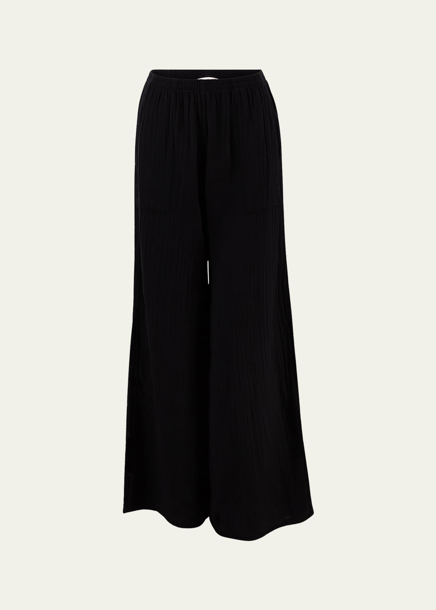 Cotton discount gauze capris