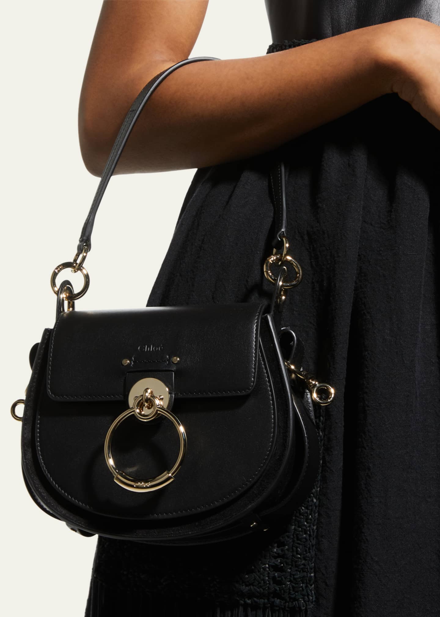 Chloe Tess Small Crossbody Bag in Leather