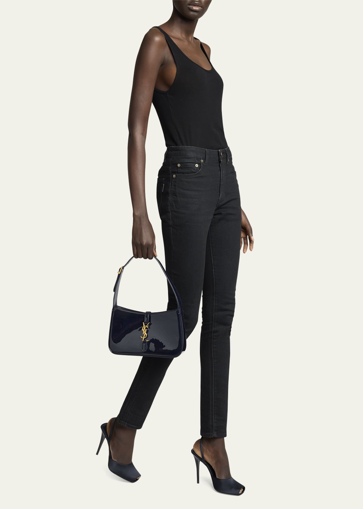 Saint Laurent Le 5 A 7 YSL Shoulder Bag in Patent Leather Image 5 of 5