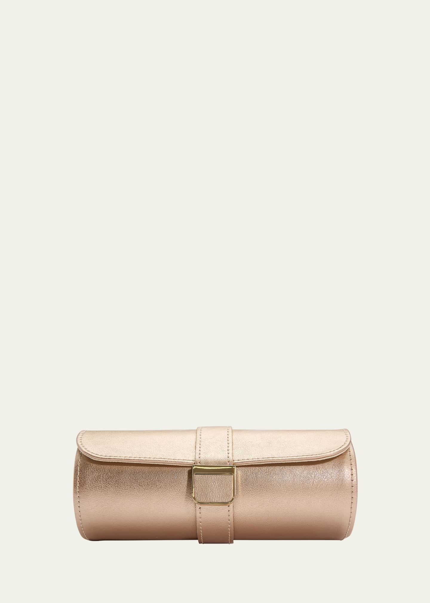 WOLF Palermo Double Watch Roll & Jewelry Pouch Image 1 of 5