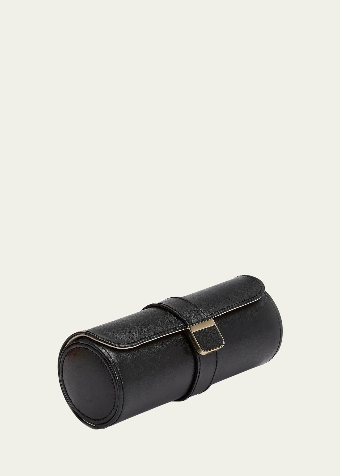 WOLF Palermo Double Watch Roll & Jewelry Pouch Image 2 of 5