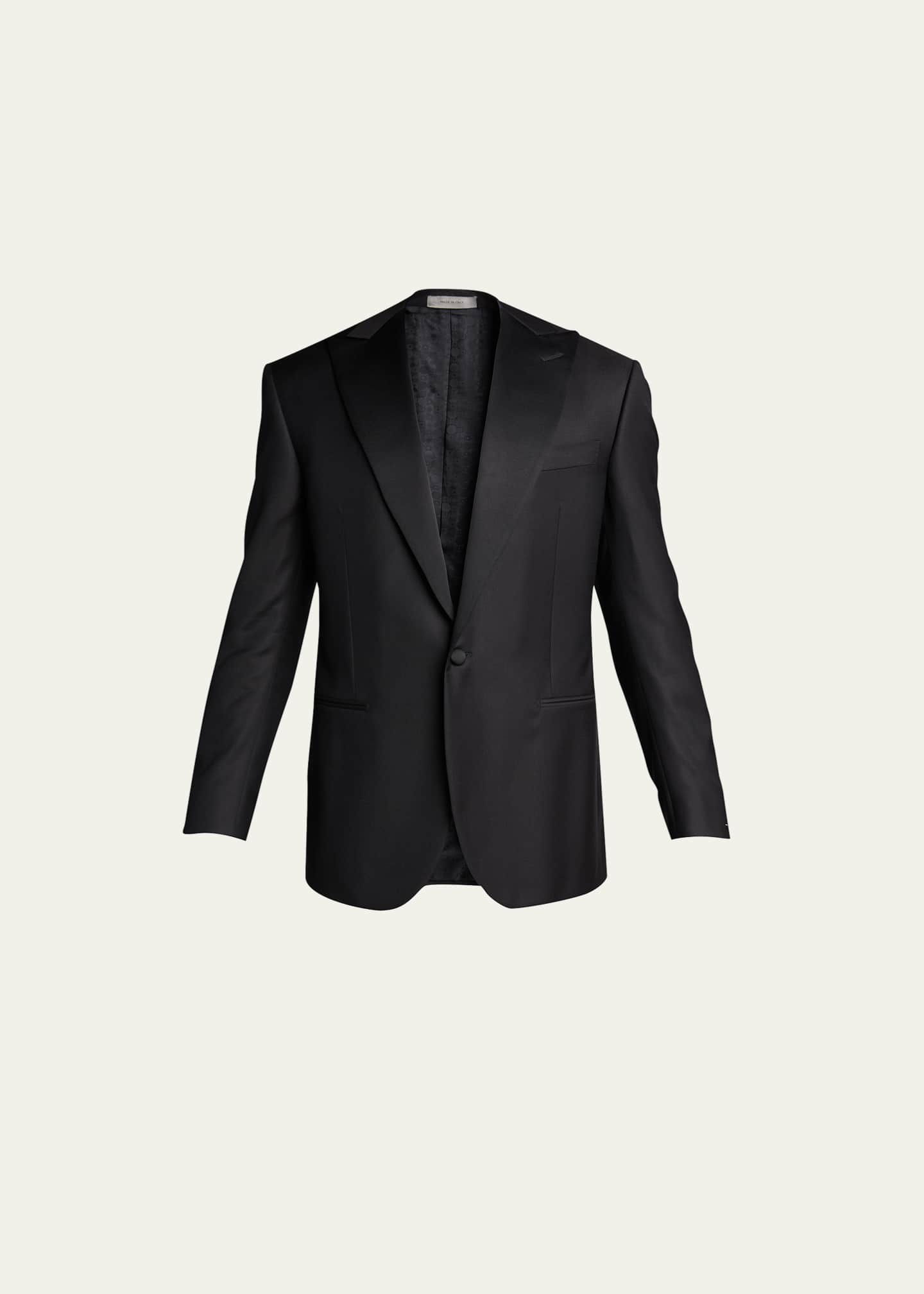 Corneliani Men's Solid Peak-Lapel Tuxedo - Bergdorf Goodman