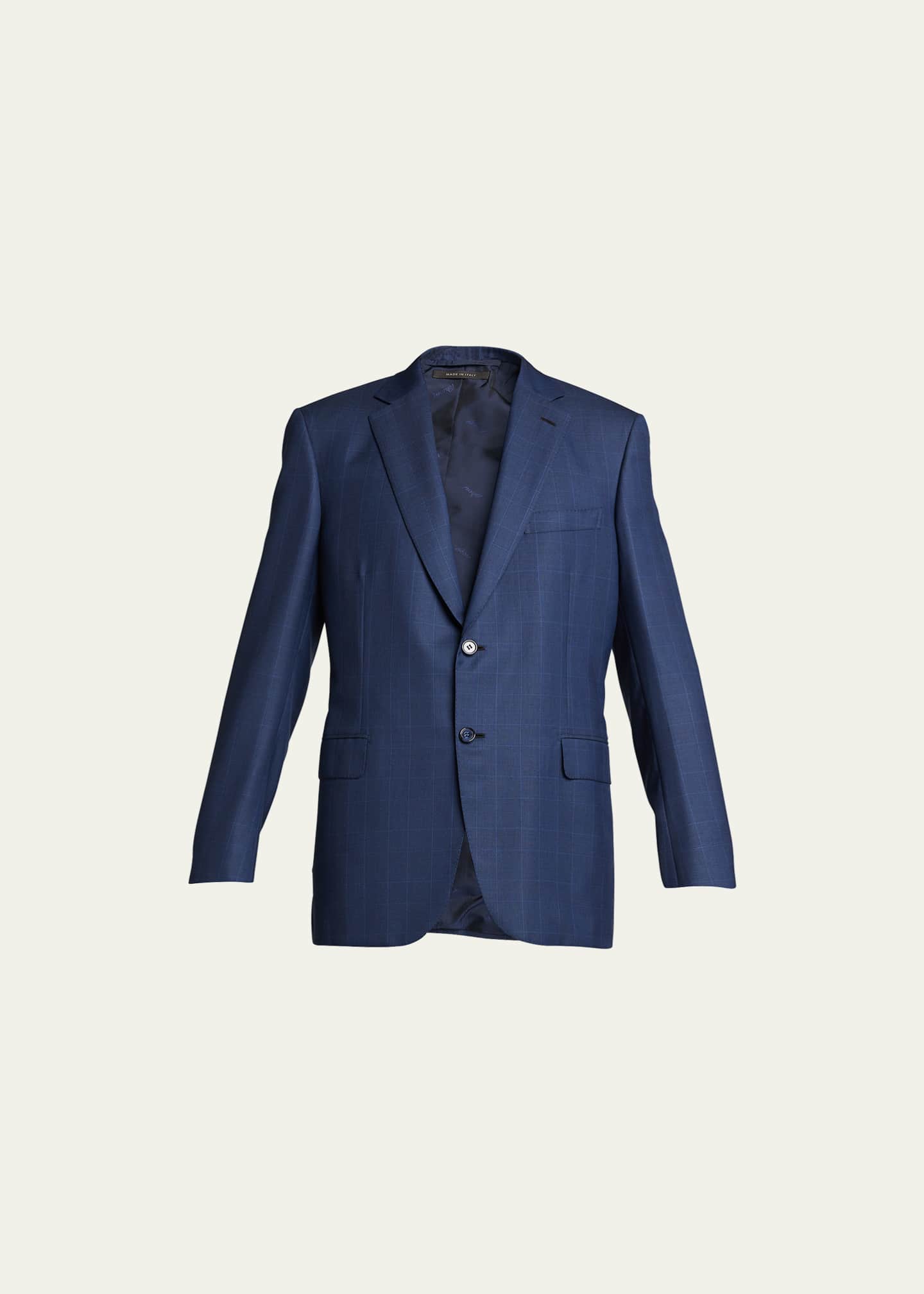 Brioni Men's Plaid Wool Suit - Bergdorf Goodman