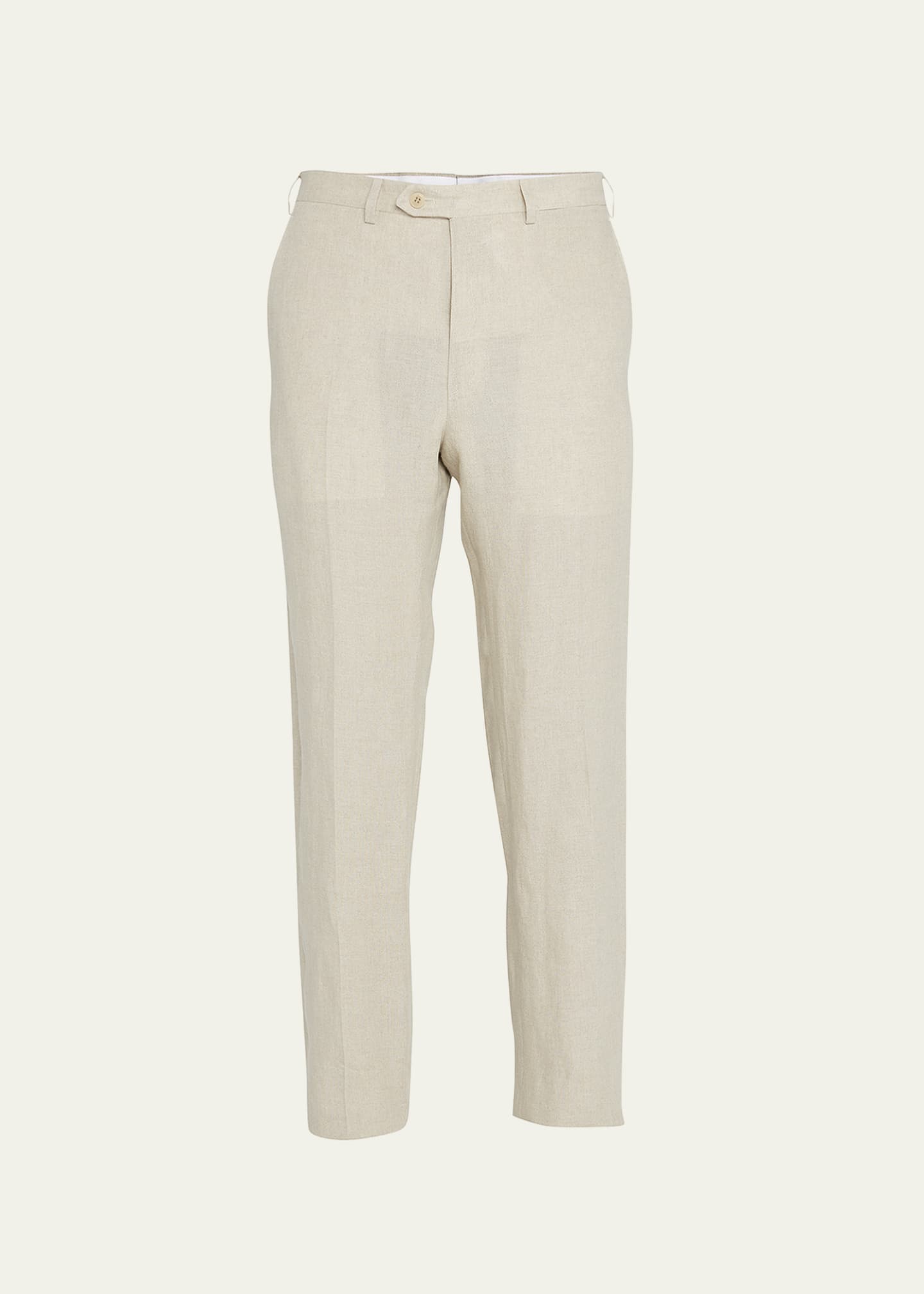 Mens slim linen trousers online
