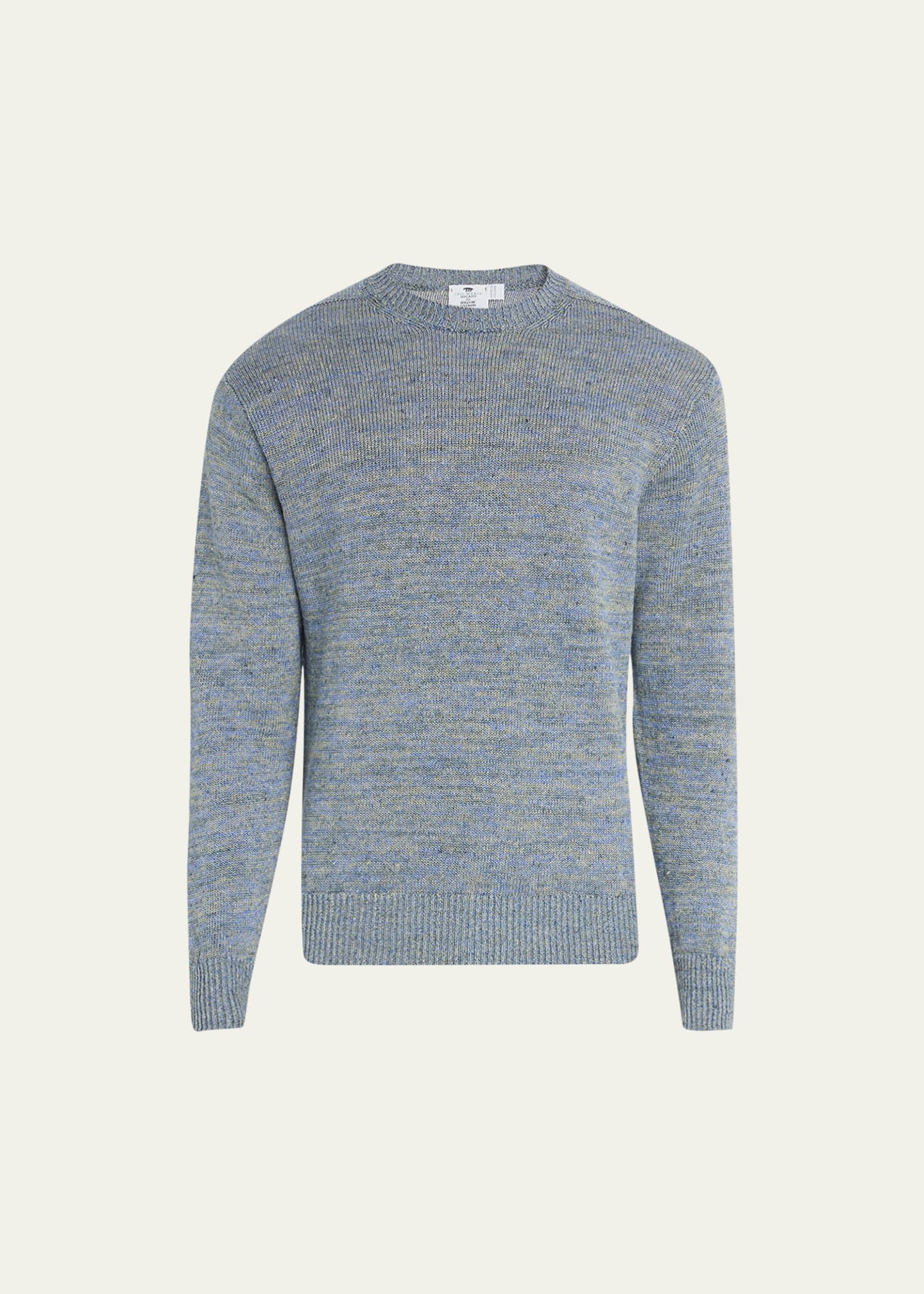 Inis Meain Men's Stretch Linen Crewneck Sweater - Bergdorf Goodman