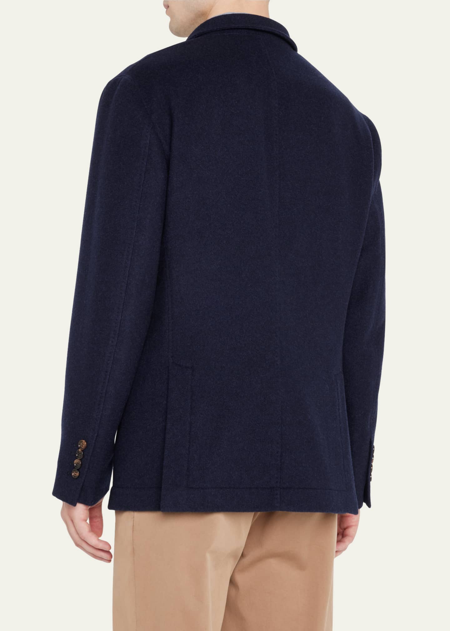Brunello Cucinelli Men's Cashmere Blazer Coat Image 3 of 5