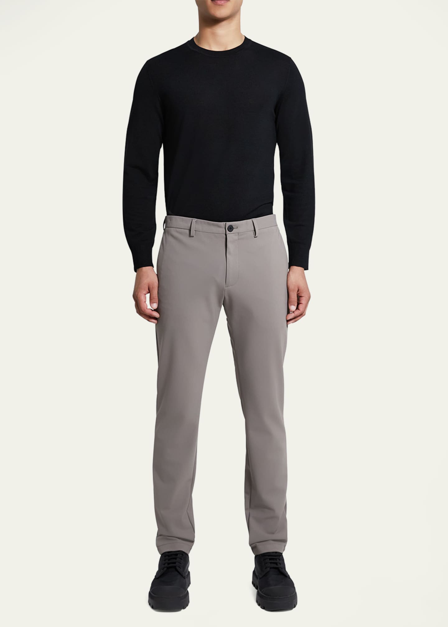 Theory Men's Zaine Precision Ponte Slim-Straight Chino-Style Pants Image 2 of 5