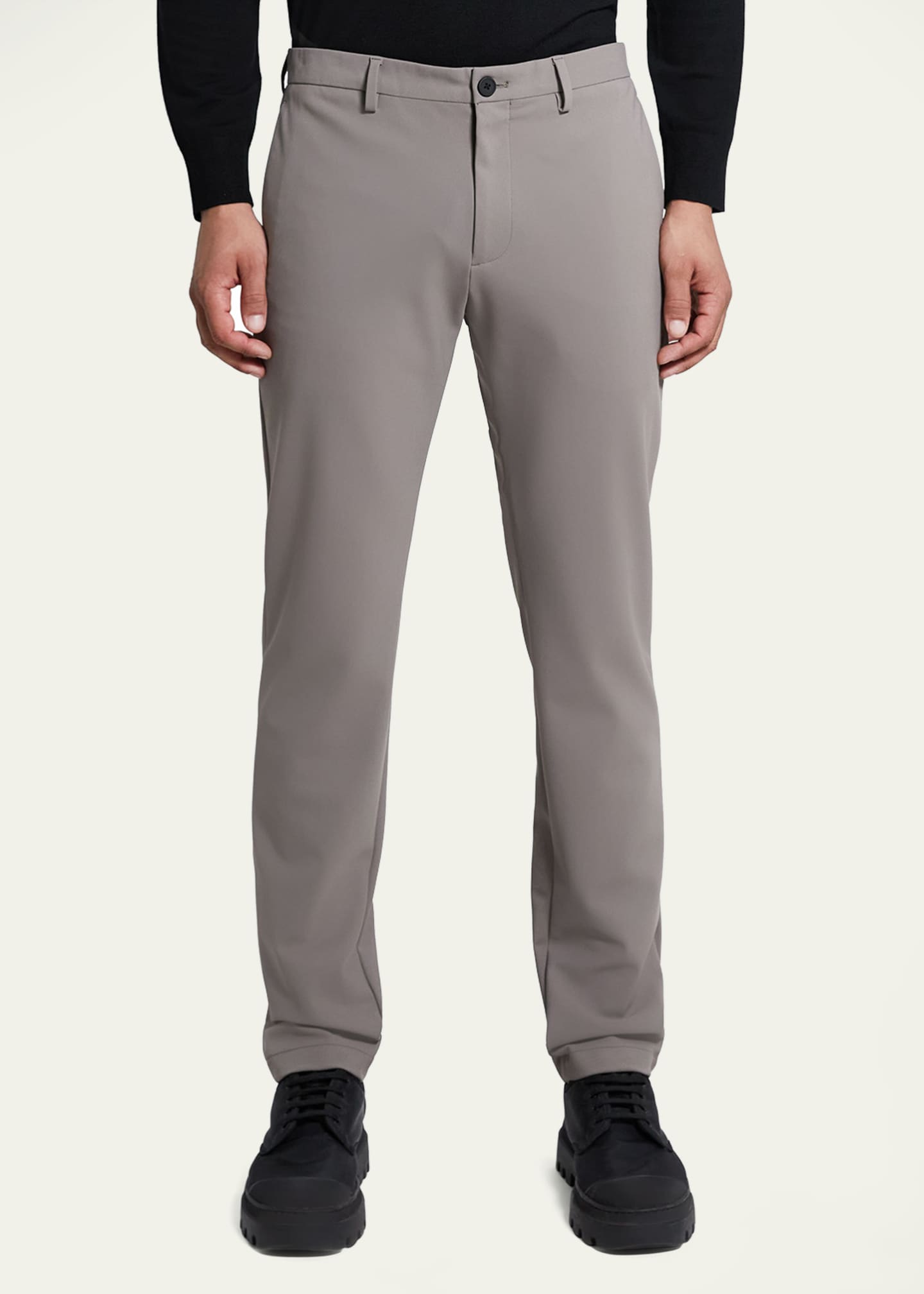 Theory Men's Zaine Precision Ponte Slim-Straight Chino-Style Pants Image 4 of 5