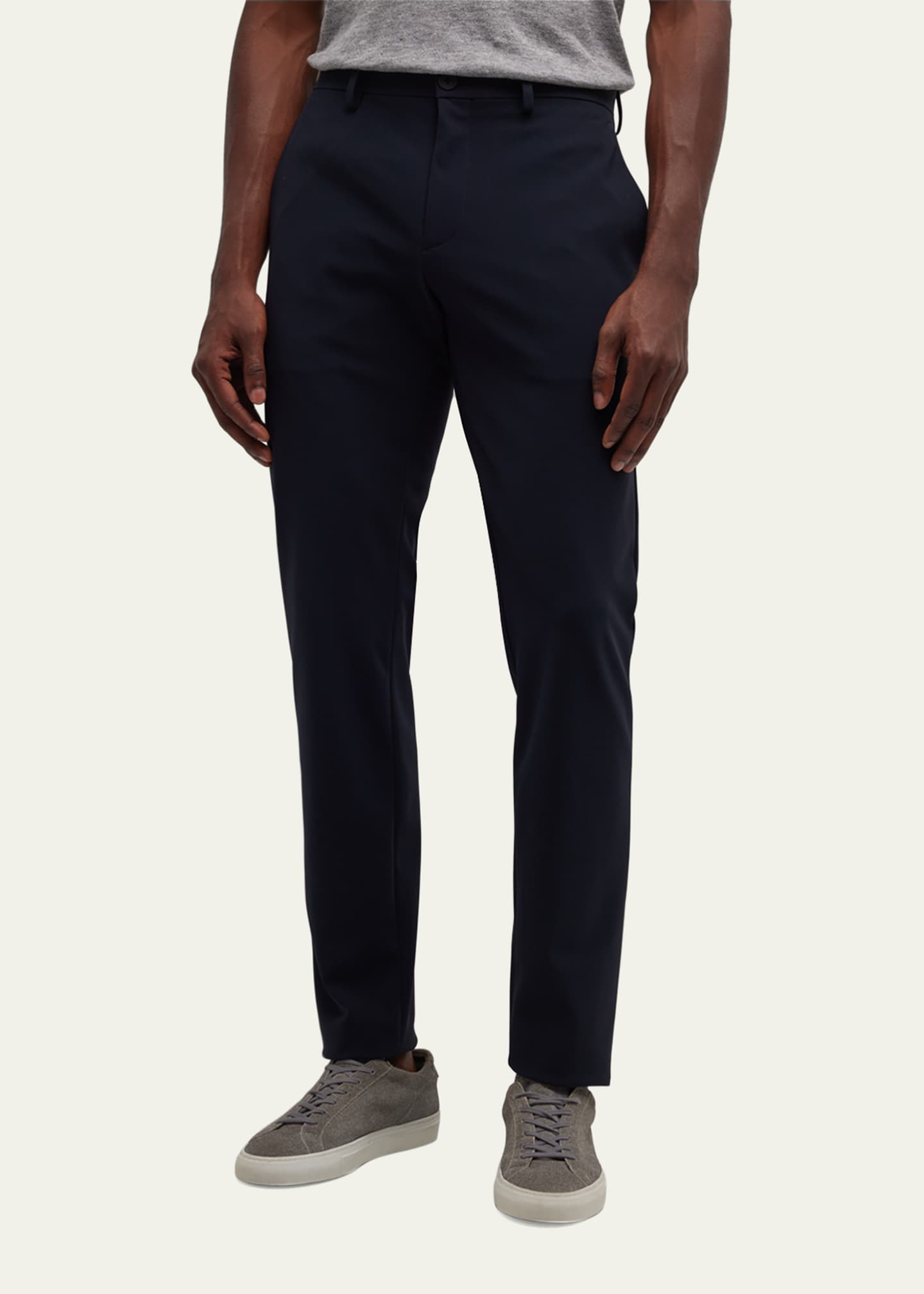 Theory Men's Zaine Precision Ponte Slim-Straight Chino-Style Pants Image 4 of 5
