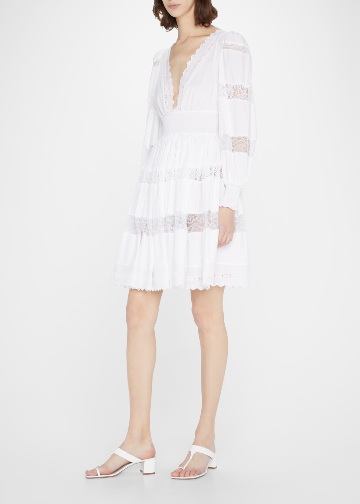 Dolce & Gabbana Dresses - Short poplin dress with Lace details White female 48
