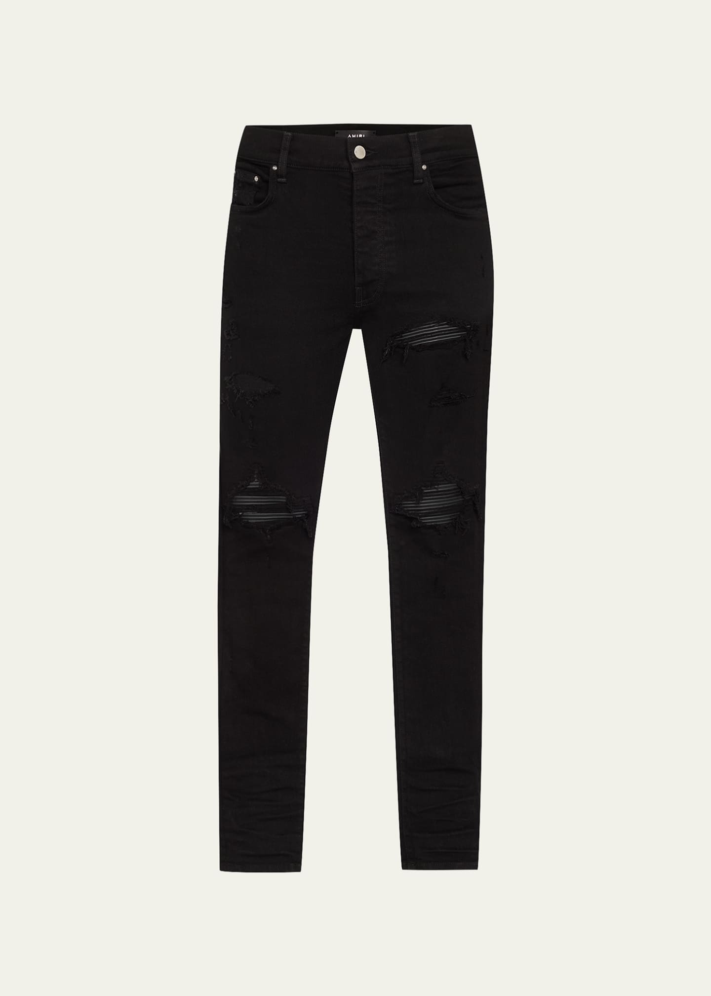 Amiri Men's MX1 Destroyed Skinny Jeans