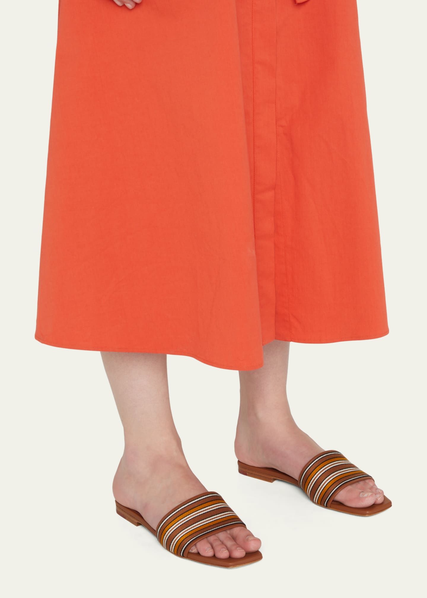 Stripe sandals outlet