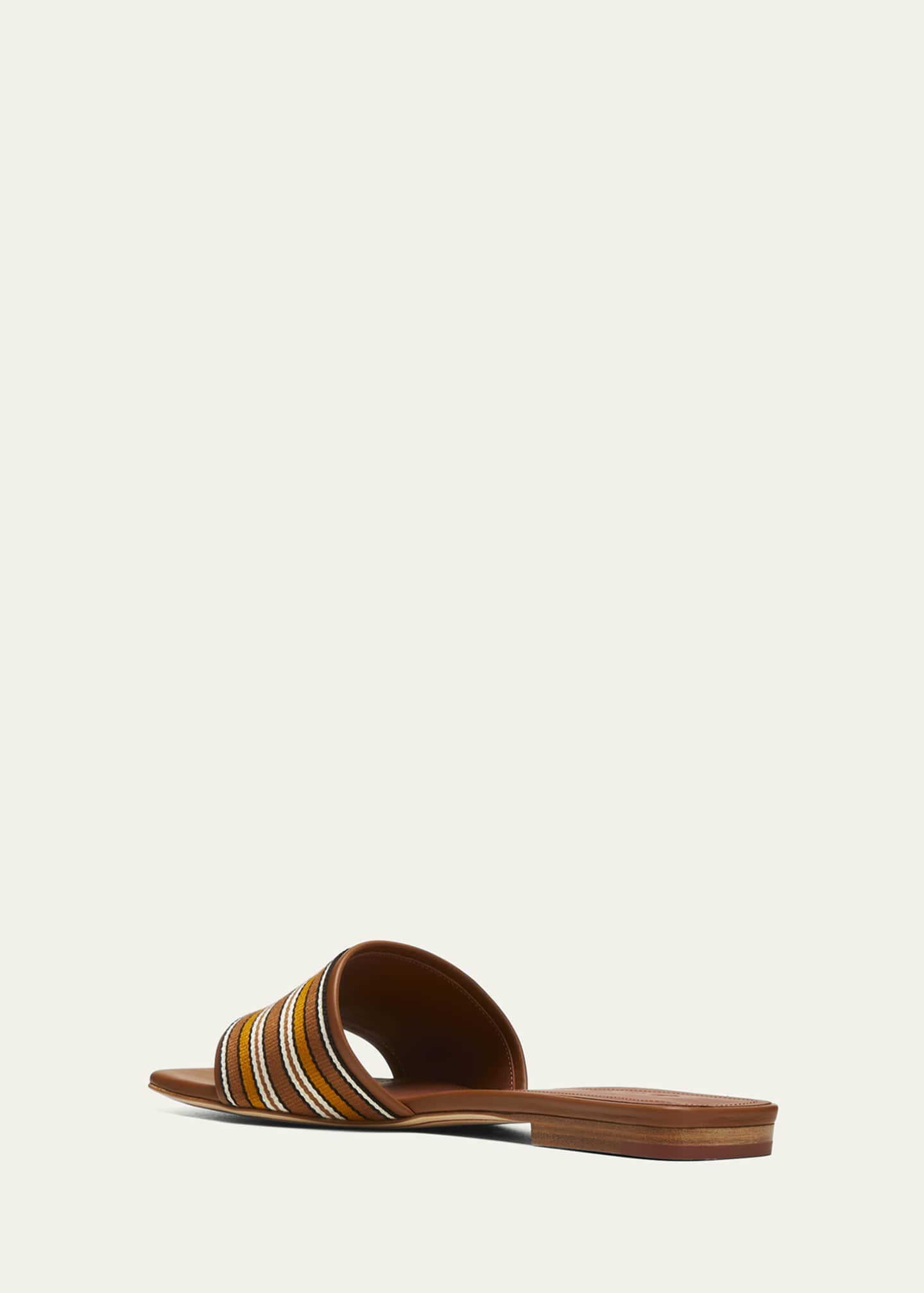 Loro Piana Suitcase Stripe Flat Sandals