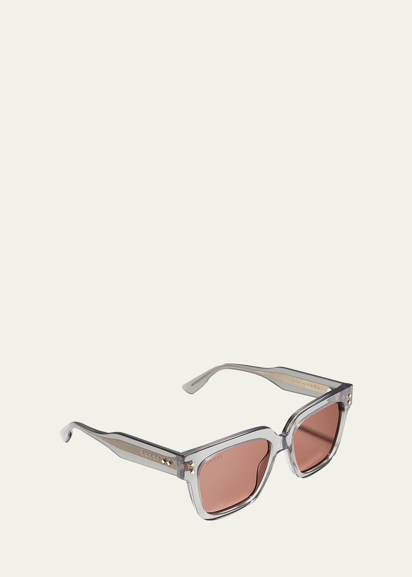 Gucci Men's Rectangle Acetate Sunglasses Bergdorf Goodman