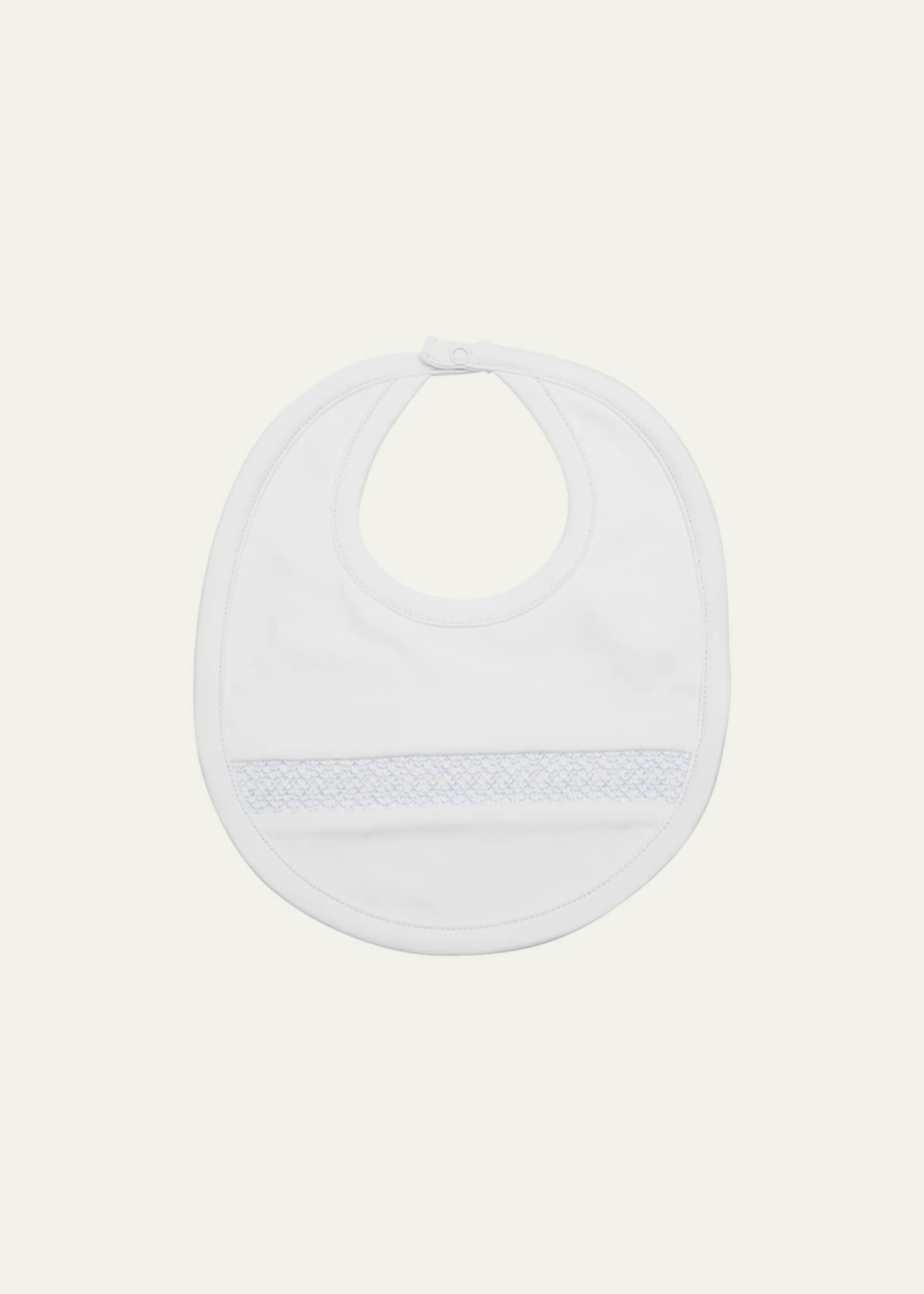 Kissy Kissy Boy's Hand-Smocked Pima Cotton Baby Bib Image 1 of 2