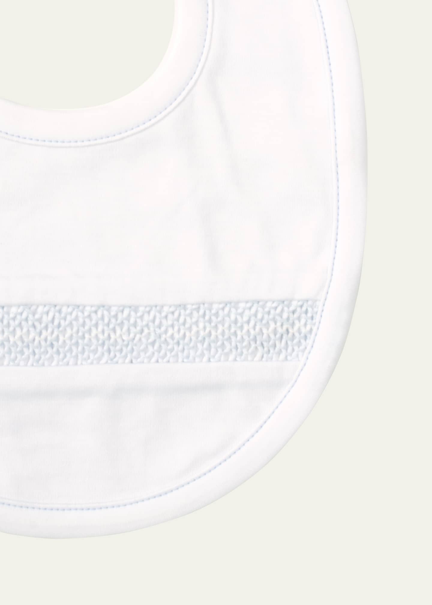 Kissy Kissy Boy's Hand-Smocked Pima Cotton Baby Bib