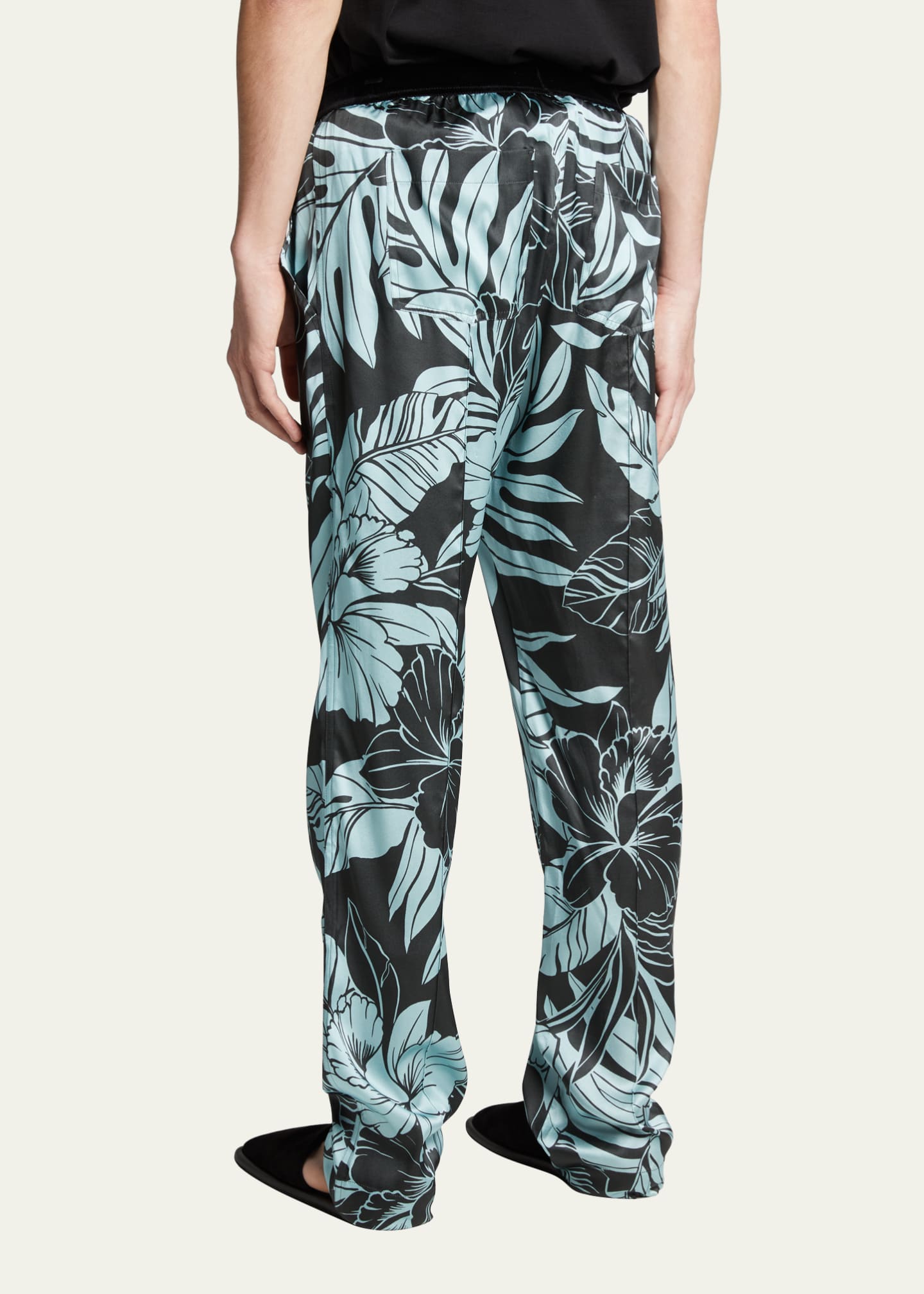 TOM FORD Men's Printed Silk Pajama Pants - Bergdorf Goodman