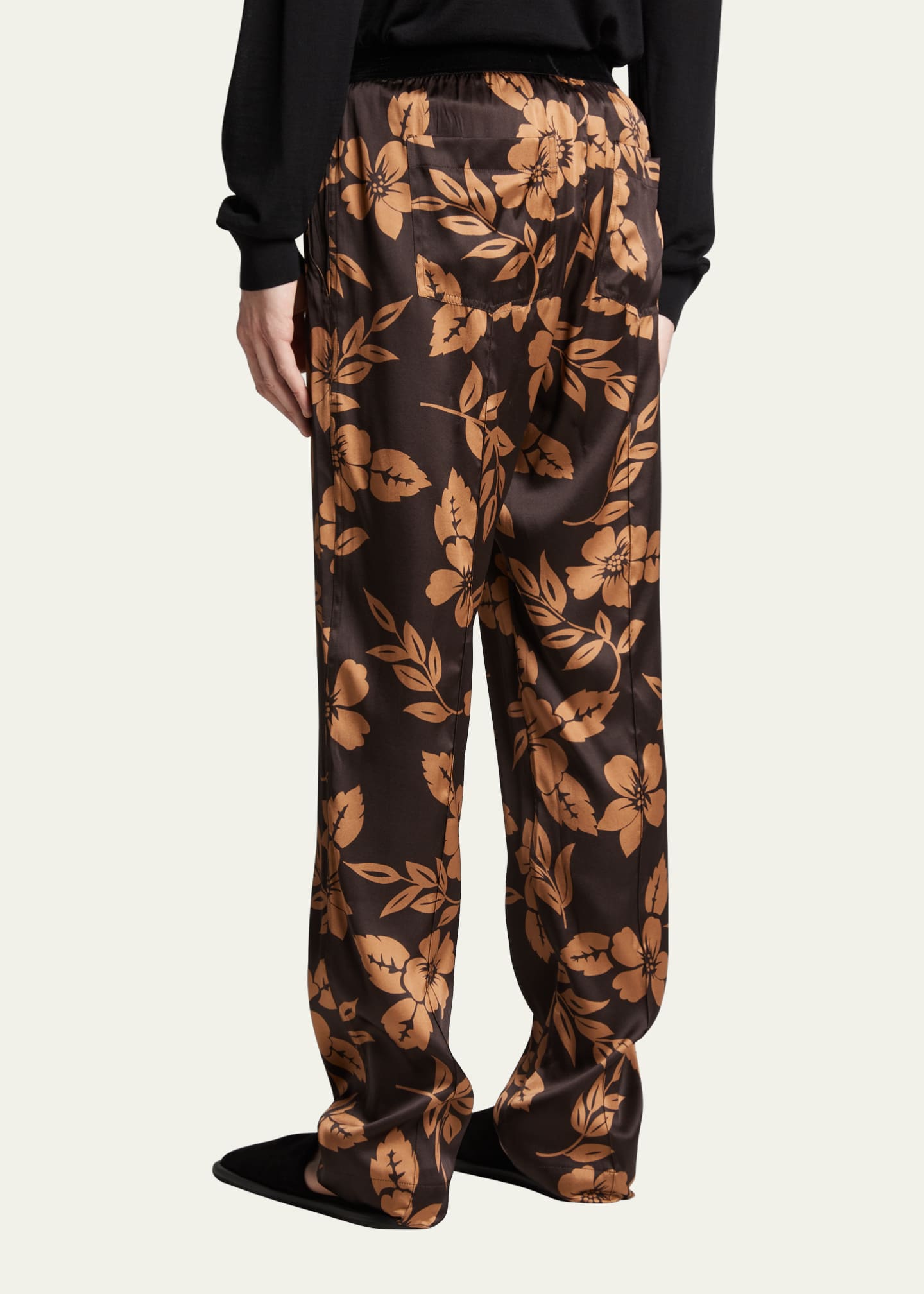 TOM FORD Men's Floral Silk Pajama Pants - Bergdorf Goodman