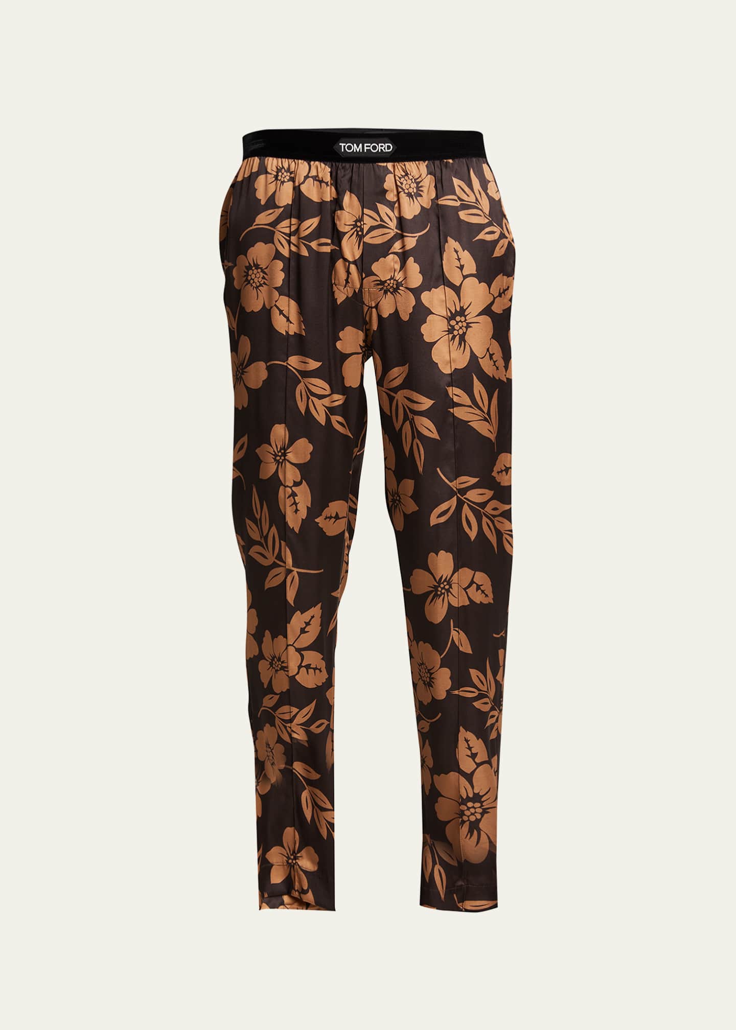 TOM FORD Men's Floral Silk Pajama Pants - Bergdorf Goodman