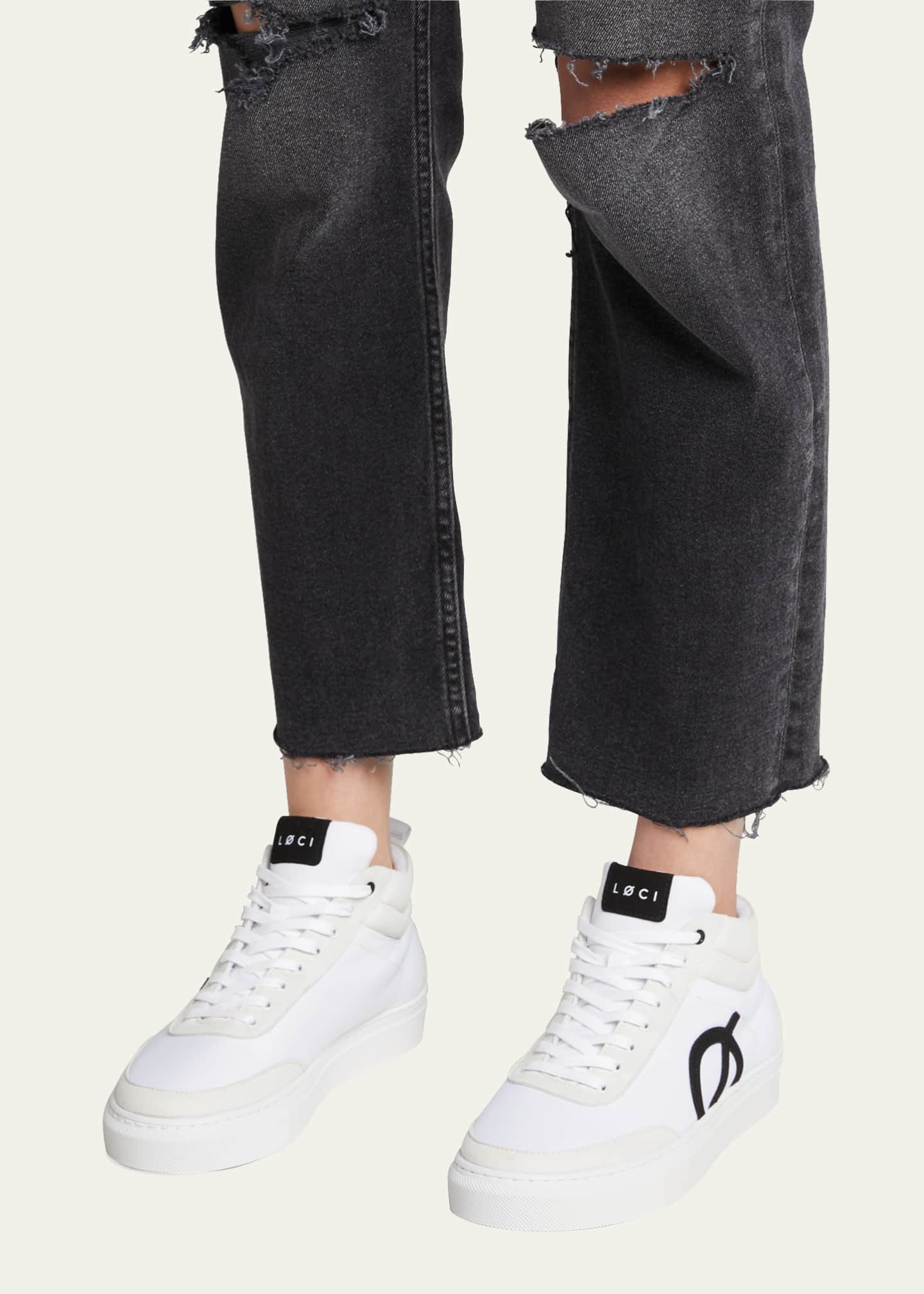 LOCI Ten Vegan Recycled Ocean Plastic Colorblock High Top Court