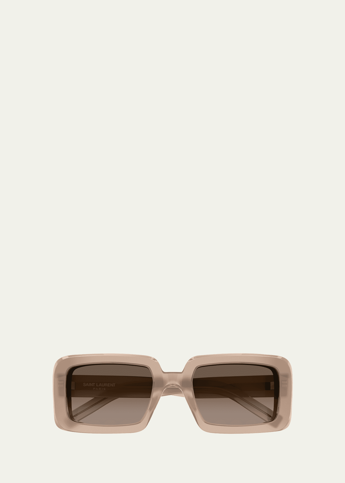 Saint Laurent Sunrise Thick Rectangle Acetate Sunglasses Image 1 of 3