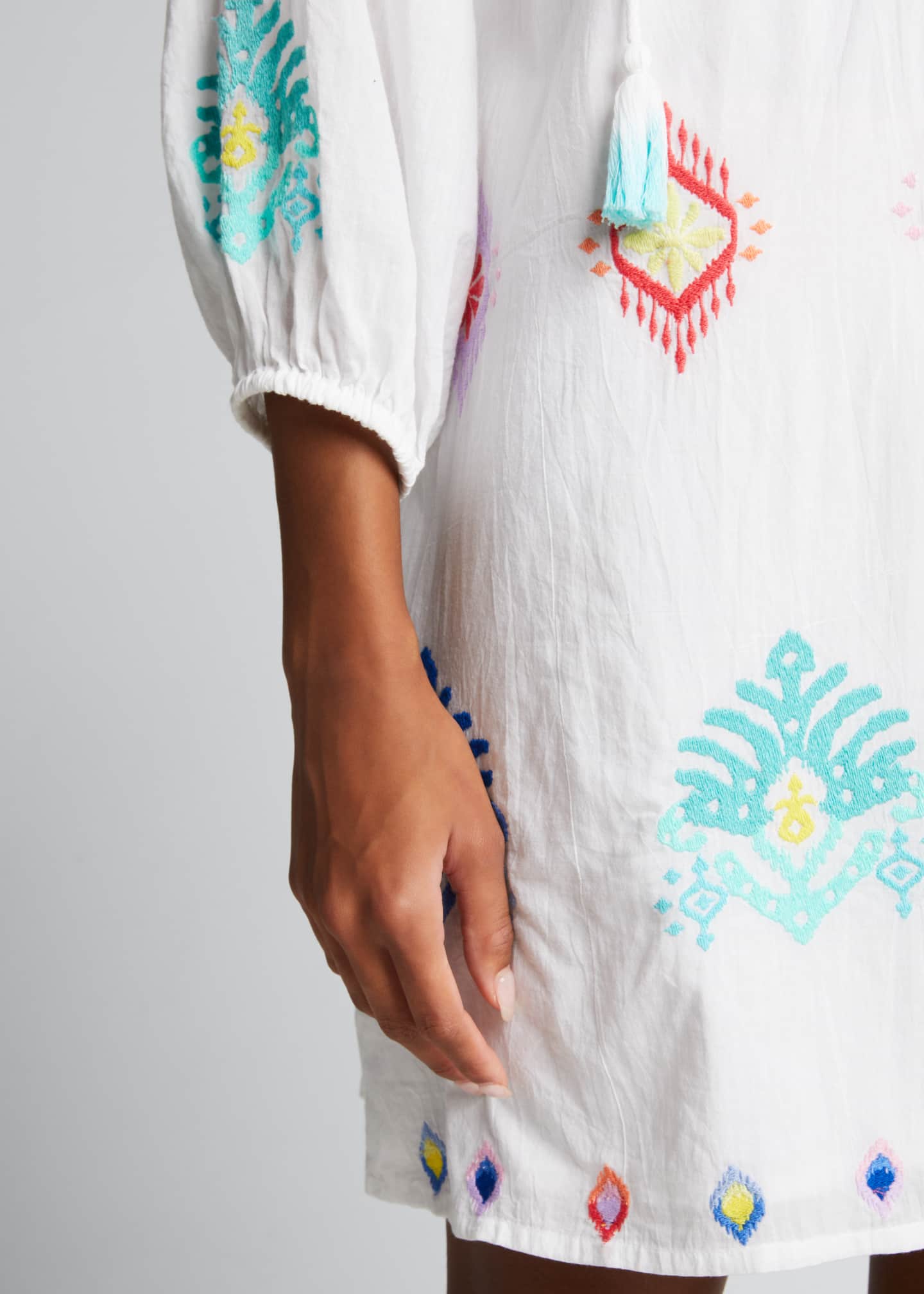 Tommy Bahama:Ikat Tropics Cotton-Voile Split-Neck Dress – Swim City