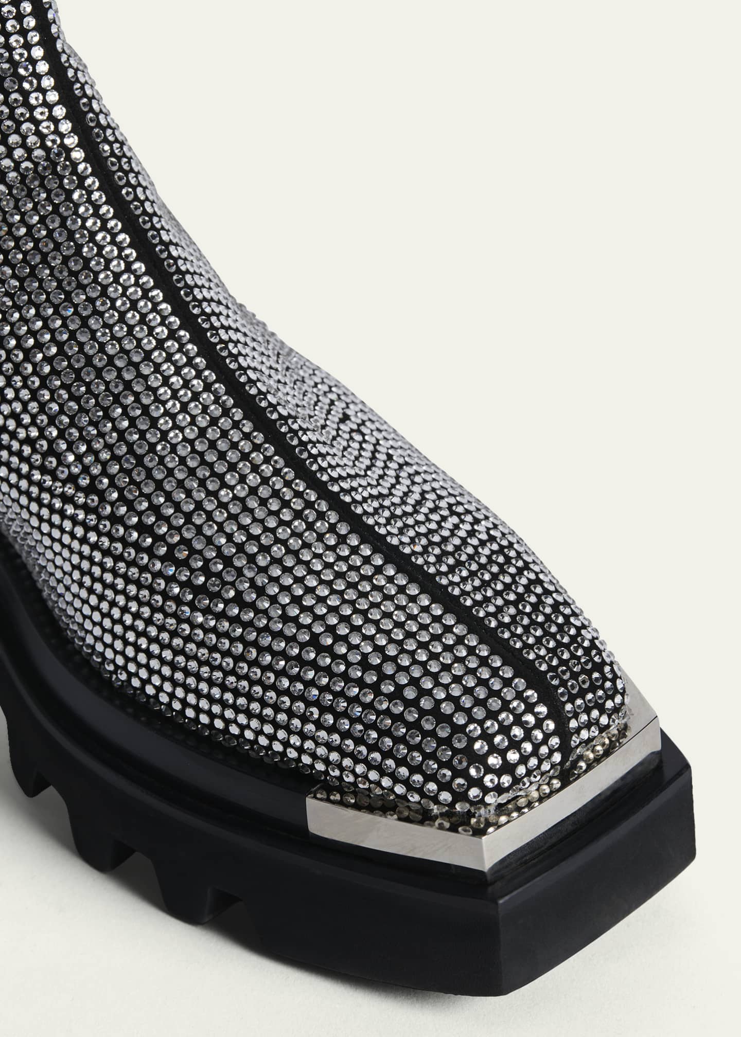 Peter Do Crystal Stud Zip Combat Boots Image 4 of 4