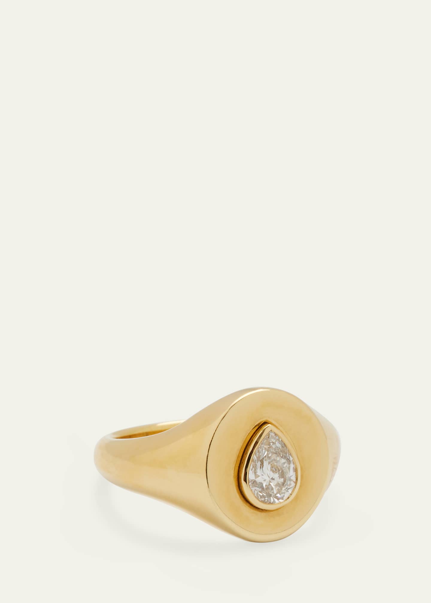 Jemma Wynne Limited Edition Signet Ring with Pear-Shaped Diamond Image 3 of 4