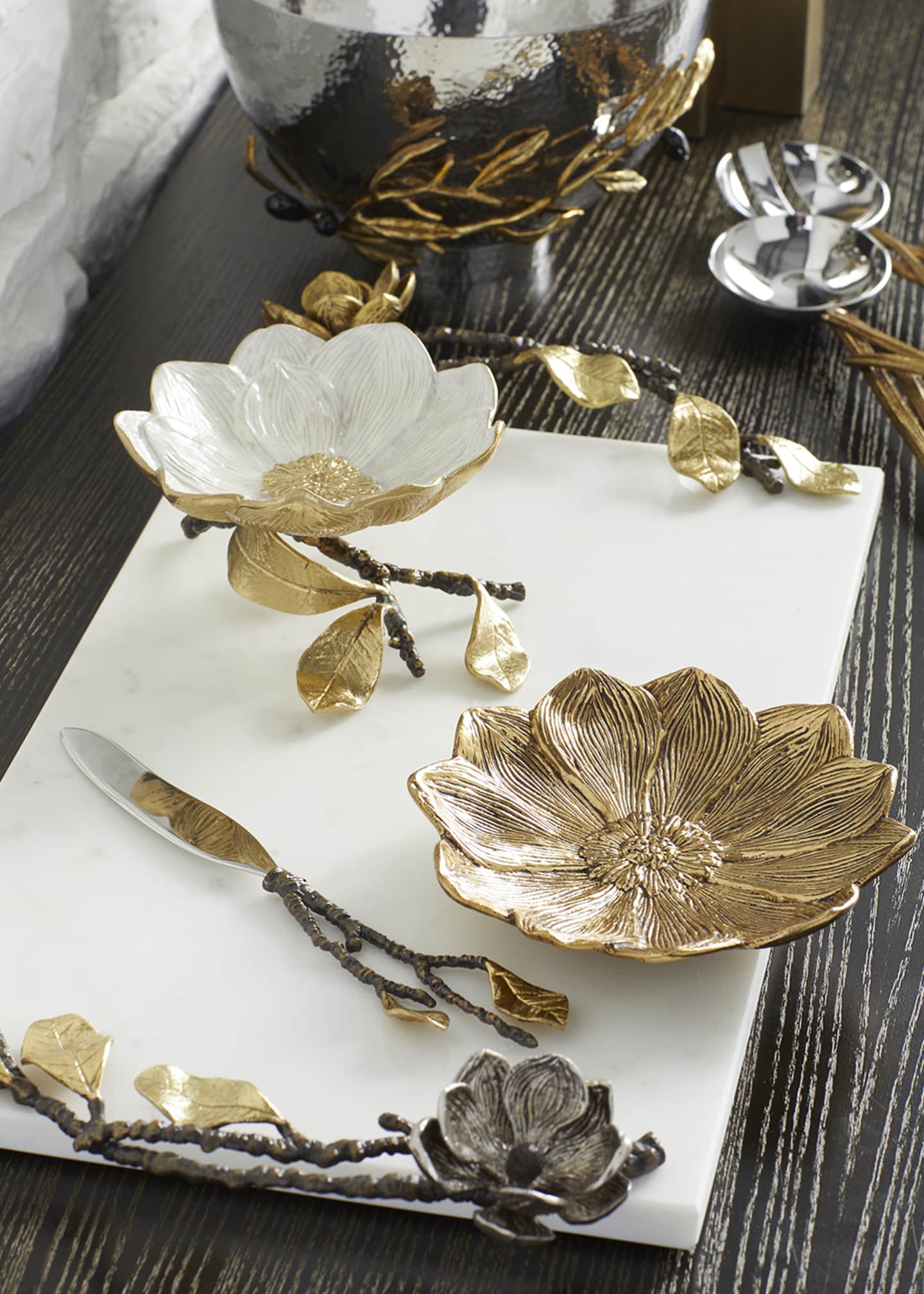 Michael Aram Vintage Bloom Triple Dish - Bergdorf Goodman