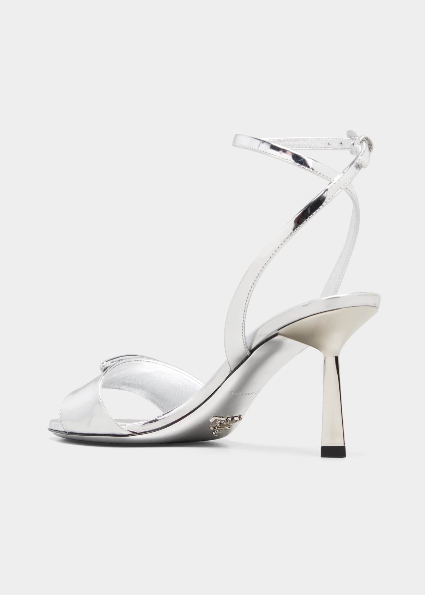 Prada metallic online sandals